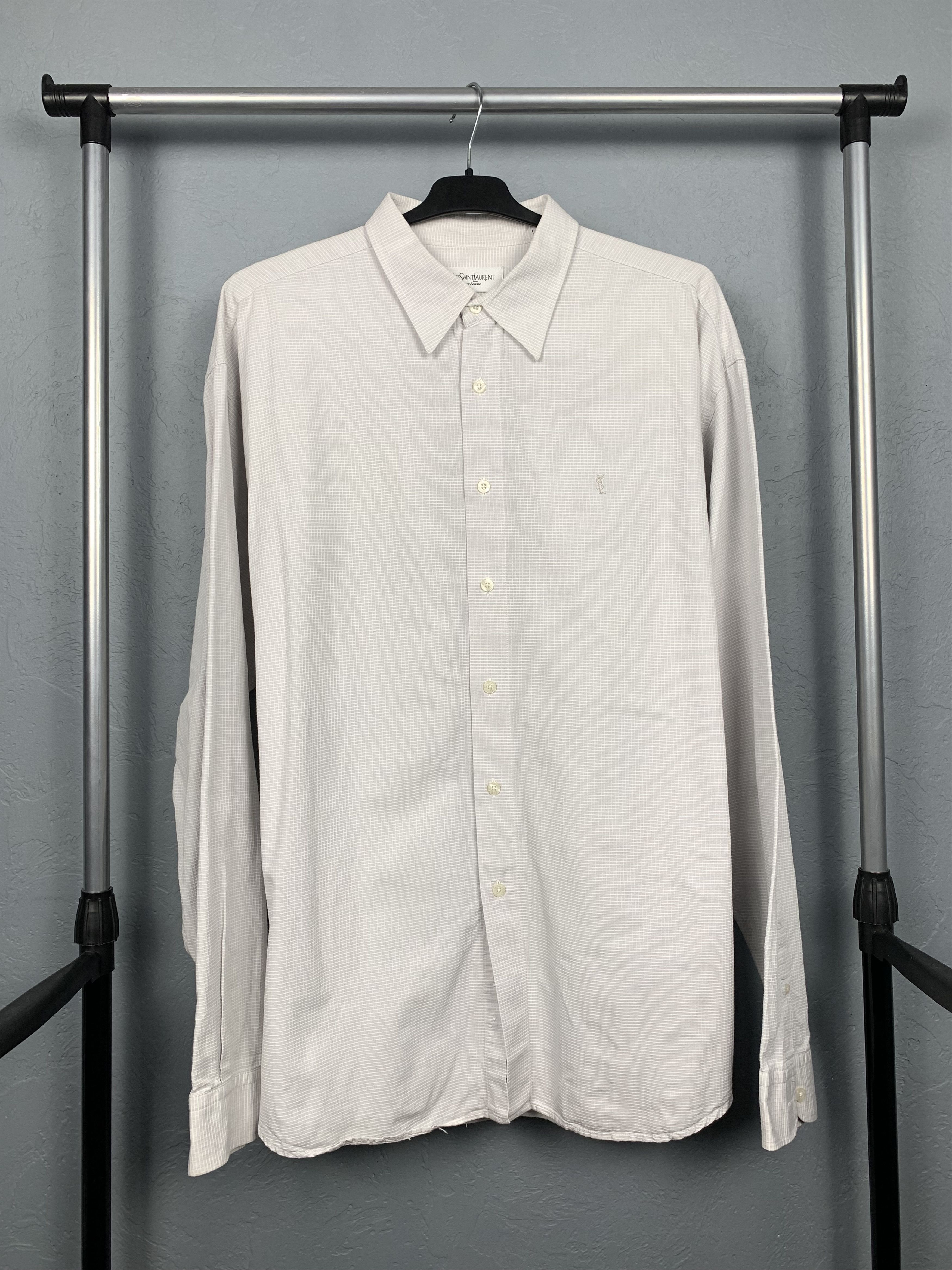 Yves Saint Laurent Yves Saint Laurent YSL mens long sleeve shirt Size US XL / EU 56 / 4 - 1 Thumbnail