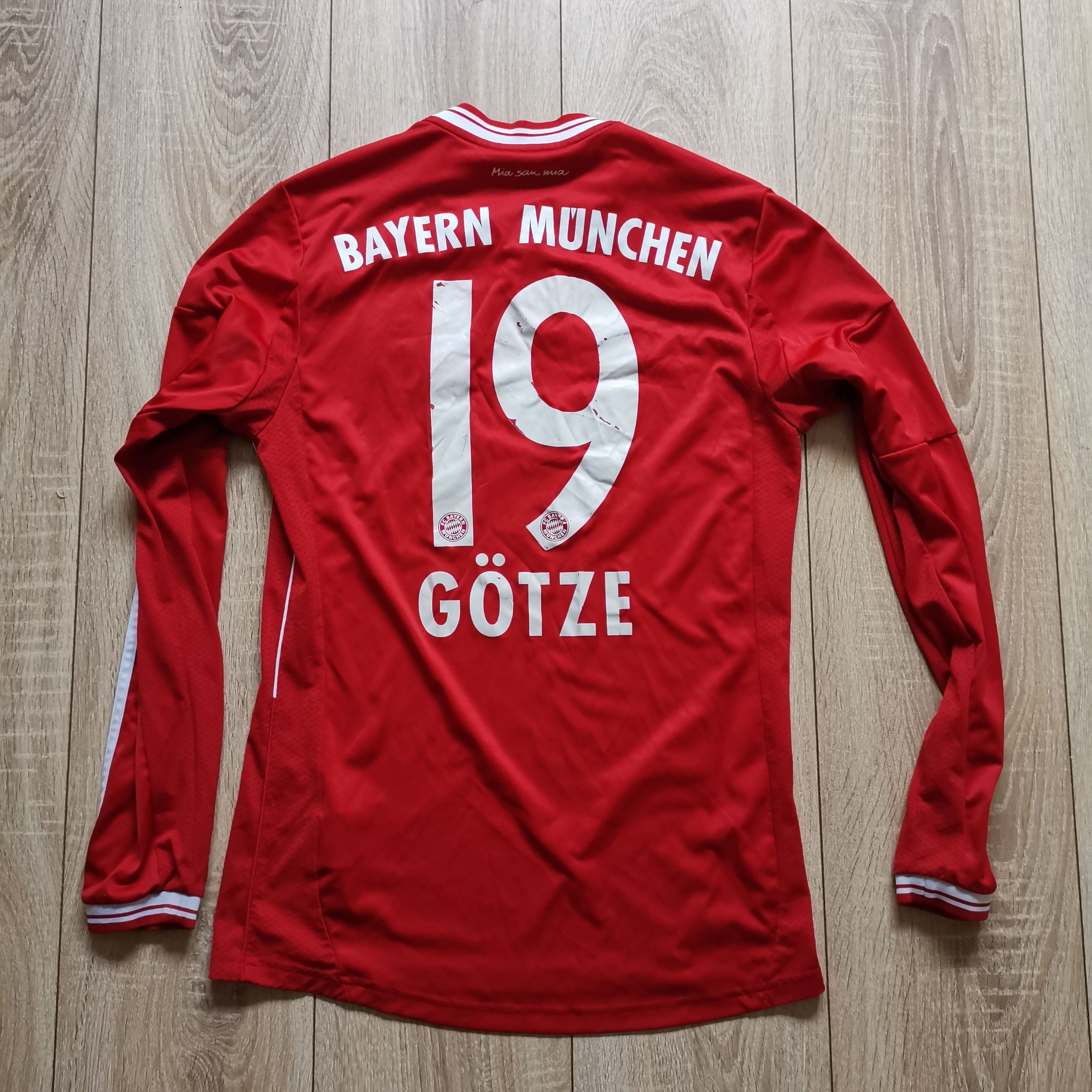 Adidas Adidas Bayern 2013 2014 #19 Mario Gotze home longsleeve Size US S / EU 44-46 / 1 - 9 Thumbnail