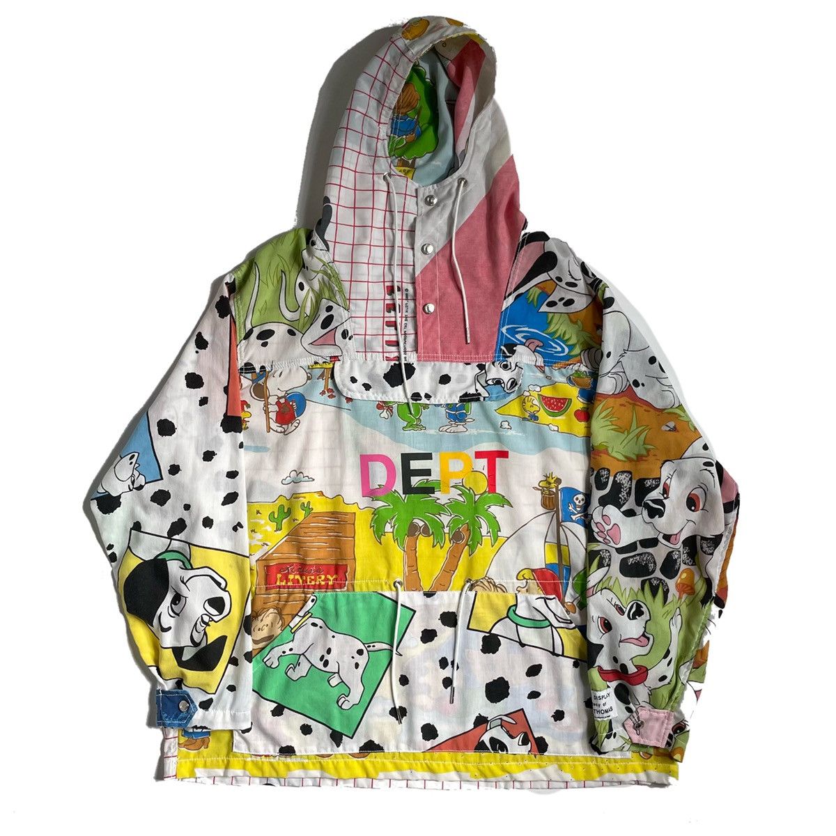 image of Gallery Dept Vintage Blankets Anorak in White, Men's (Size XL)