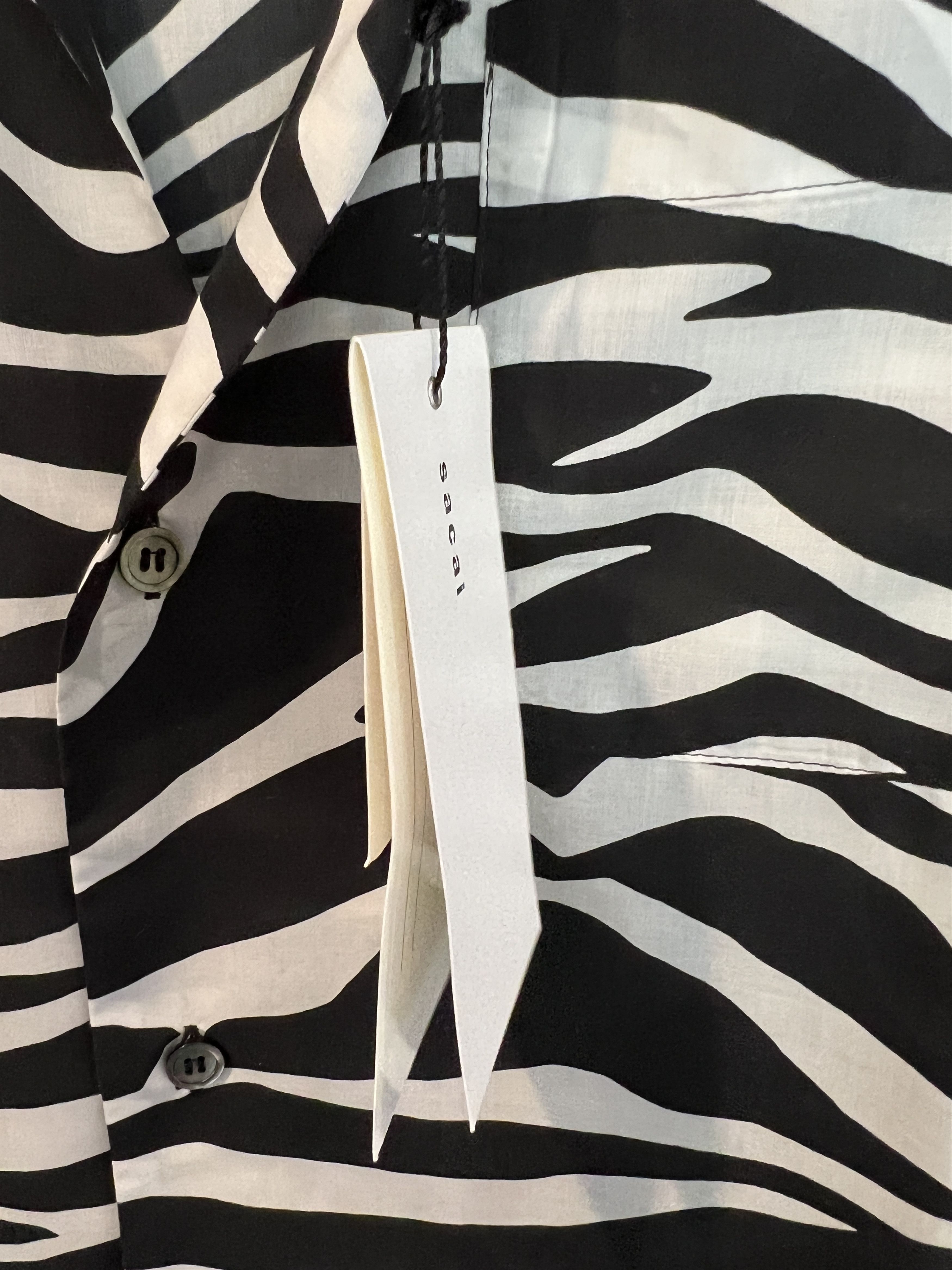 Sacai BNWT Sacai Zebra Printed Shirt (Size 1) Size US S / EU 44-46 / 1 - 4 Thumbnail