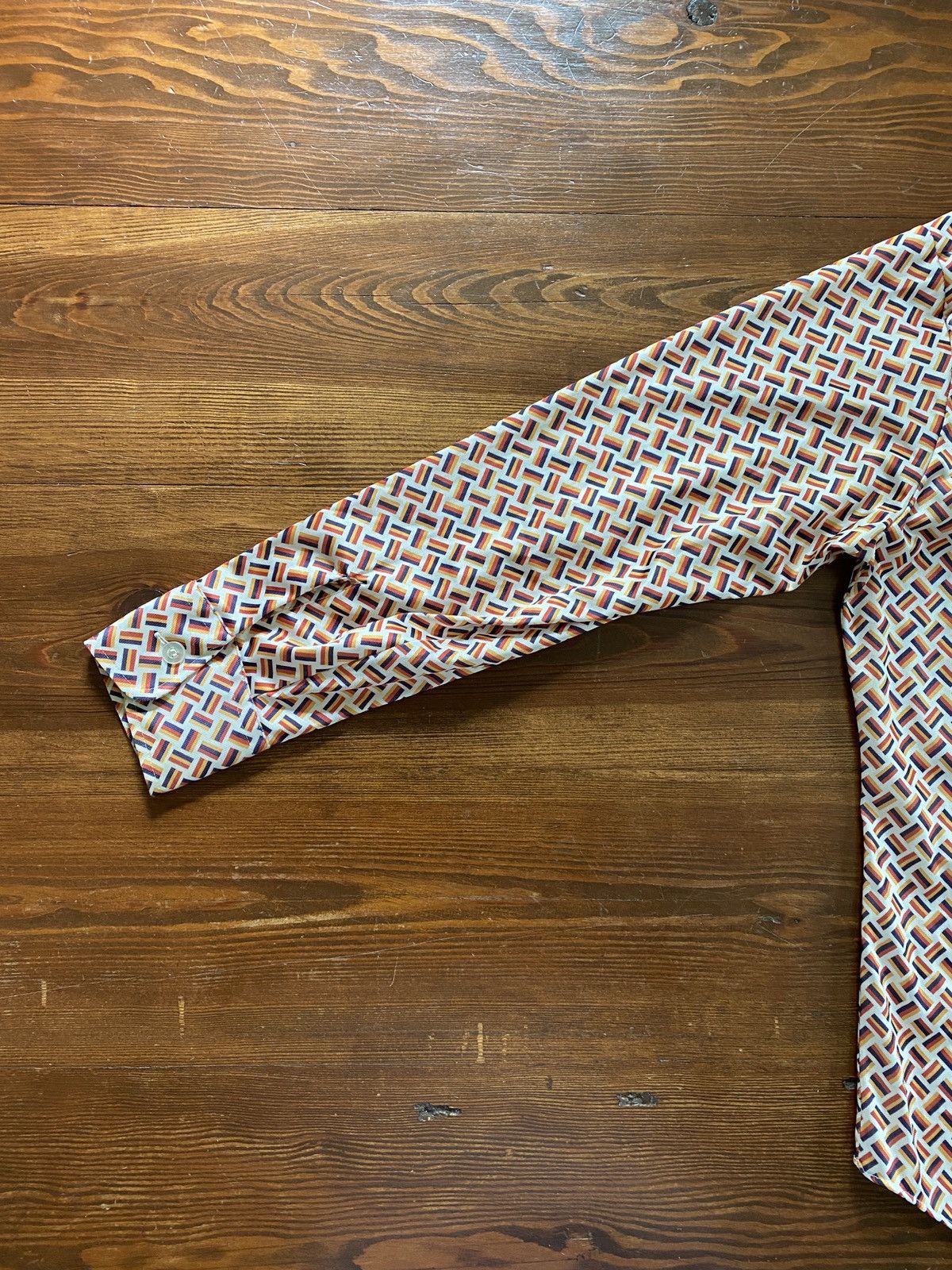 Retrofit Vintage 70’s Kmart Polyester Long Sleeve Button Up Size US L / EU 52-54 / 3 - 14 Thumbnail