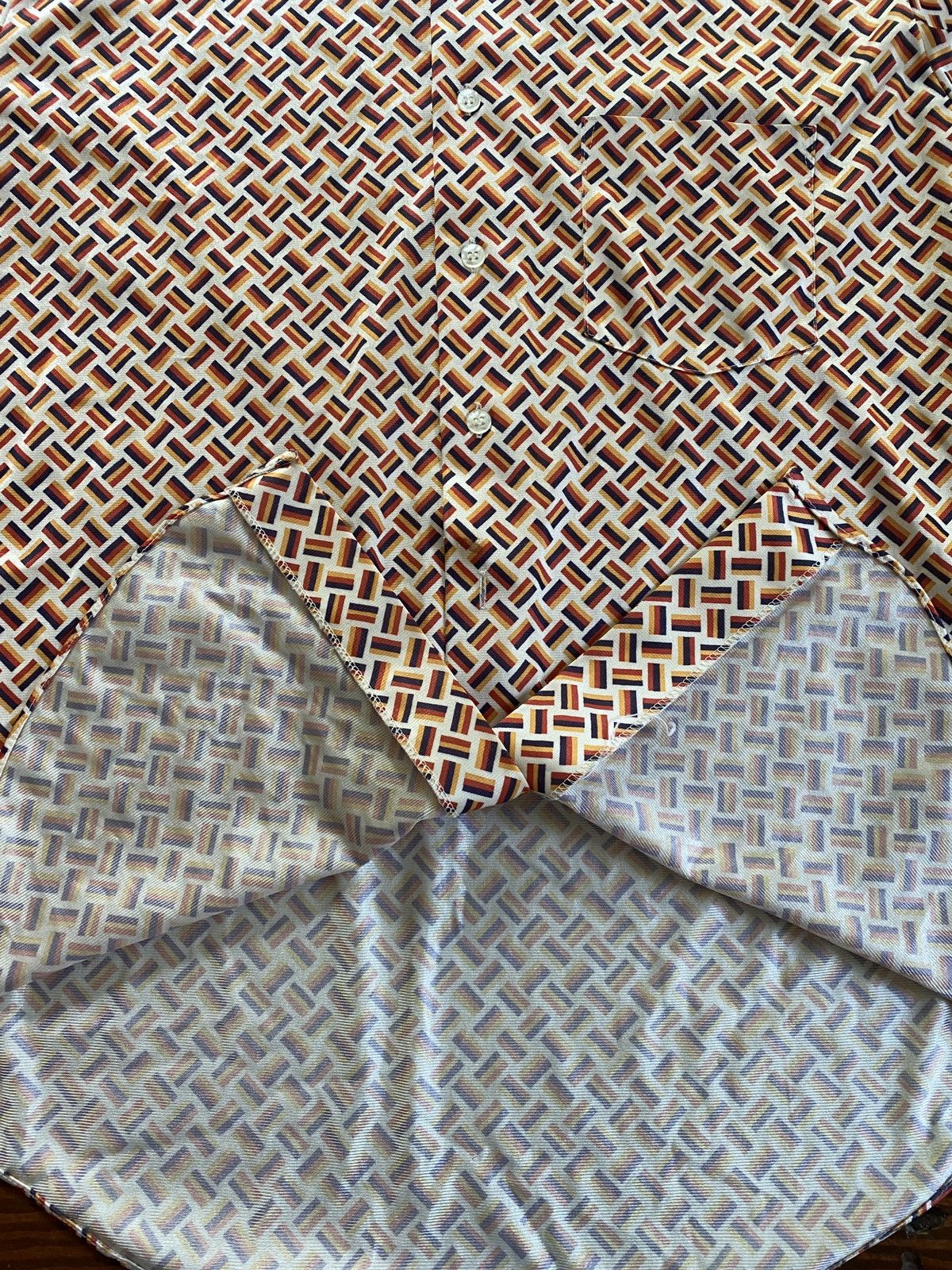 Retrofit Vintage 70’s Kmart Polyester Long Sleeve Button Up Size US L / EU 52-54 / 3 - 8 Thumbnail