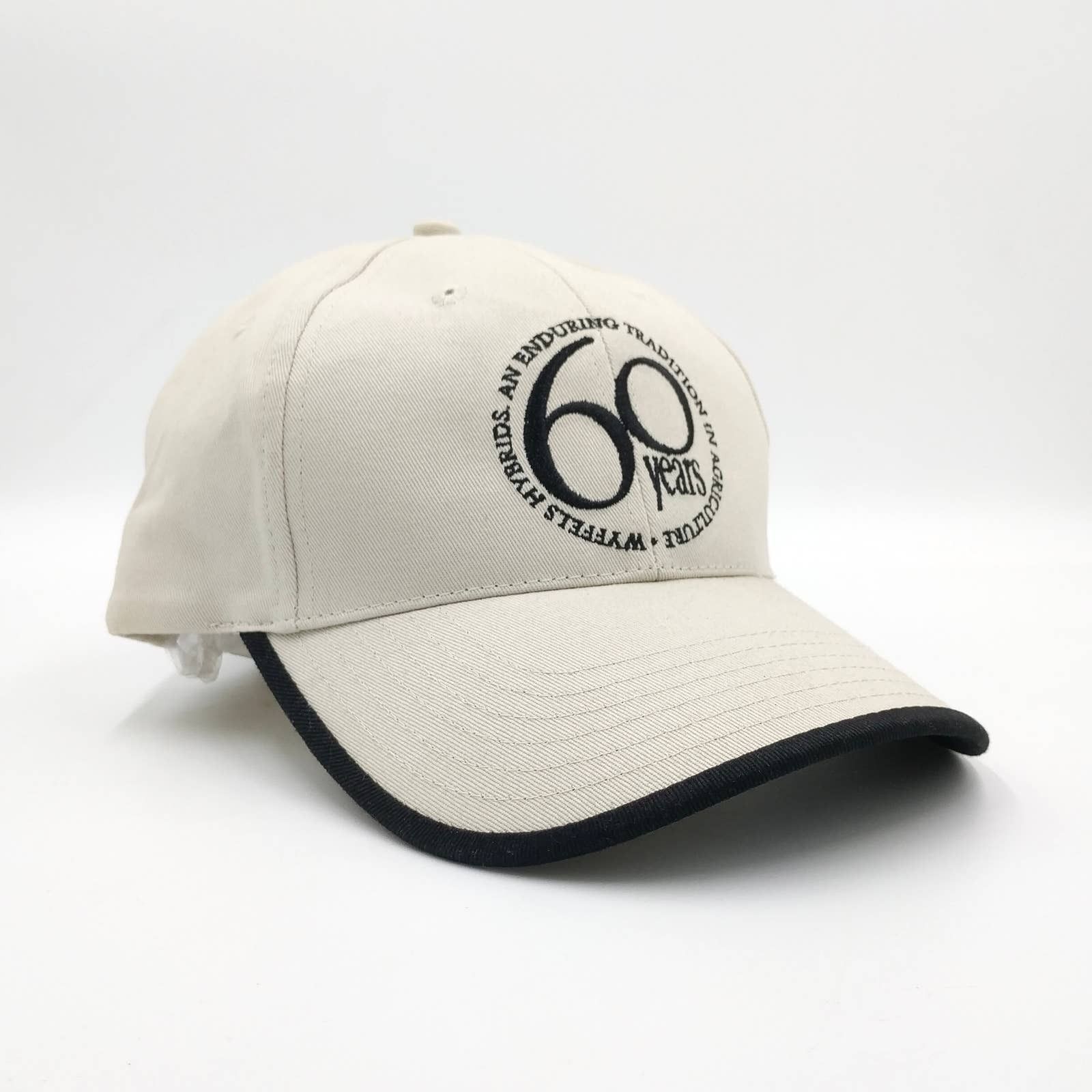Vintage 60 Years Wyffels Hybrids Trucker Hat Agriculture Farm Seed Size ONE SIZE - 3 Thumbnail