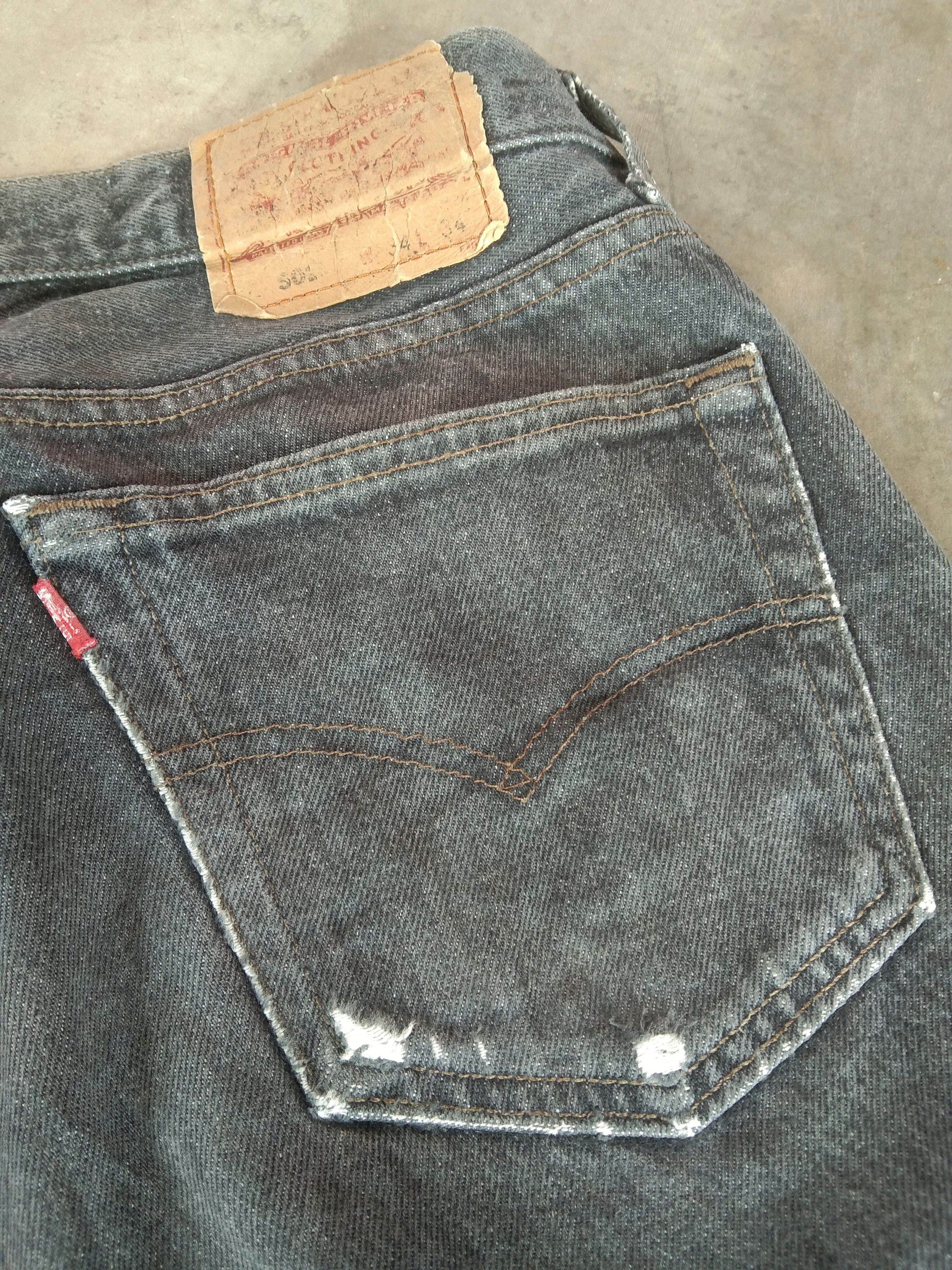 Levi's 90s Vintage Levi's 501 Made In USA Distressed Jeans 33x34 Size US 33 - 5 Thumbnail
