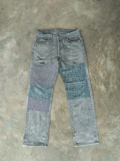 Levi's 90s Vintage Levi's 501 Made In USA Distressed Jeans 33x30 Size US 31 - 1 Thumbnail