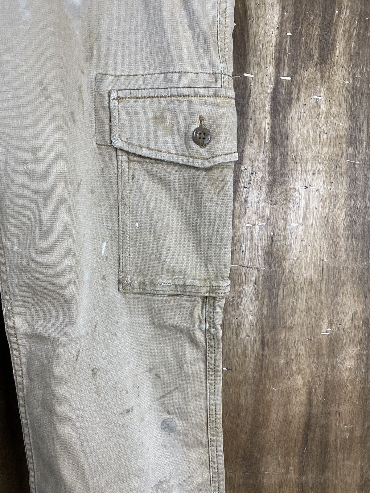 Eddie Bauer × Japanese Brand DL Eddie Bauer thrashed utility Cargo Pants #2414 Size US 33 - 5 Thumbnail
