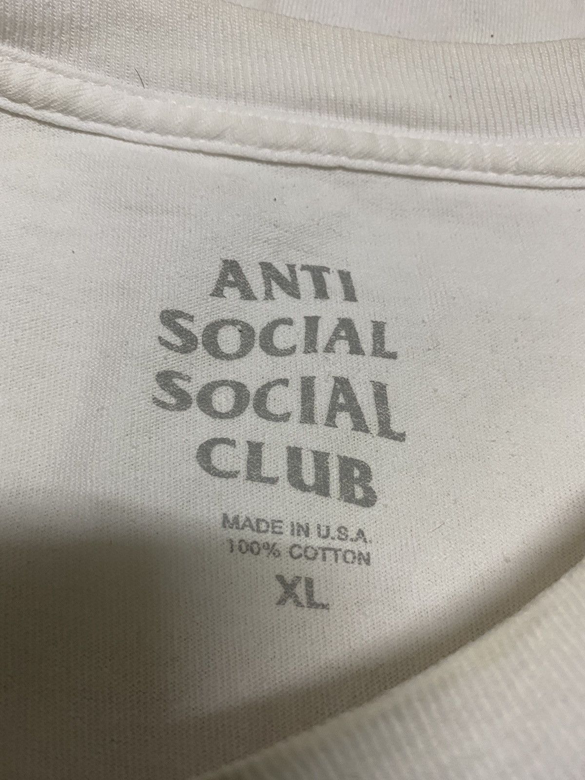 Anti Social Social Club × Japanese Brand Vintage ASSC box logo White Tee Size US XL / EU 56 / 4 - 3 Thumbnail