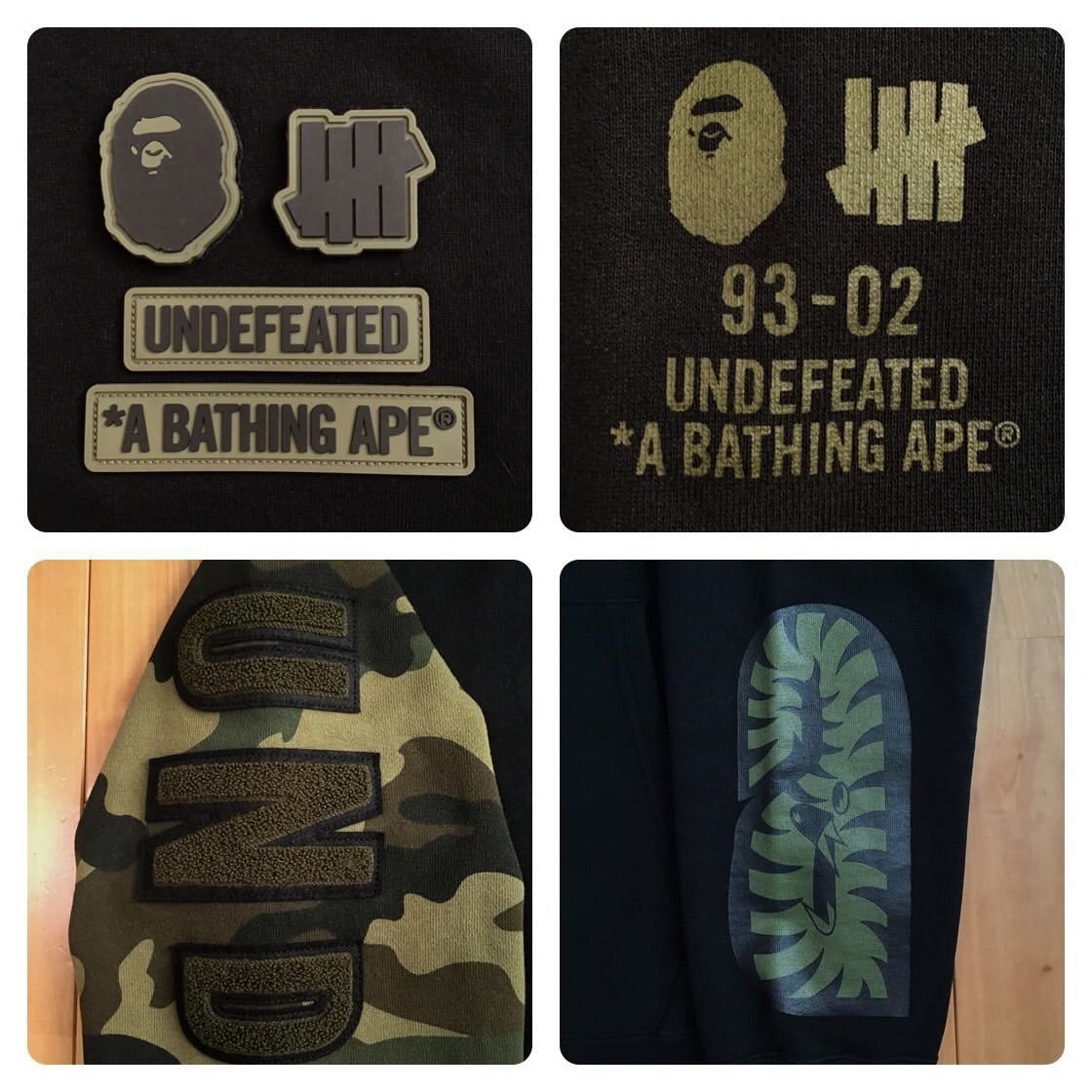 Bape × Undefeated BAPE × undefeated shark full zip hoodie a bathing ape Size US L / EU 52-54 / 3 - 7 Thumbnail