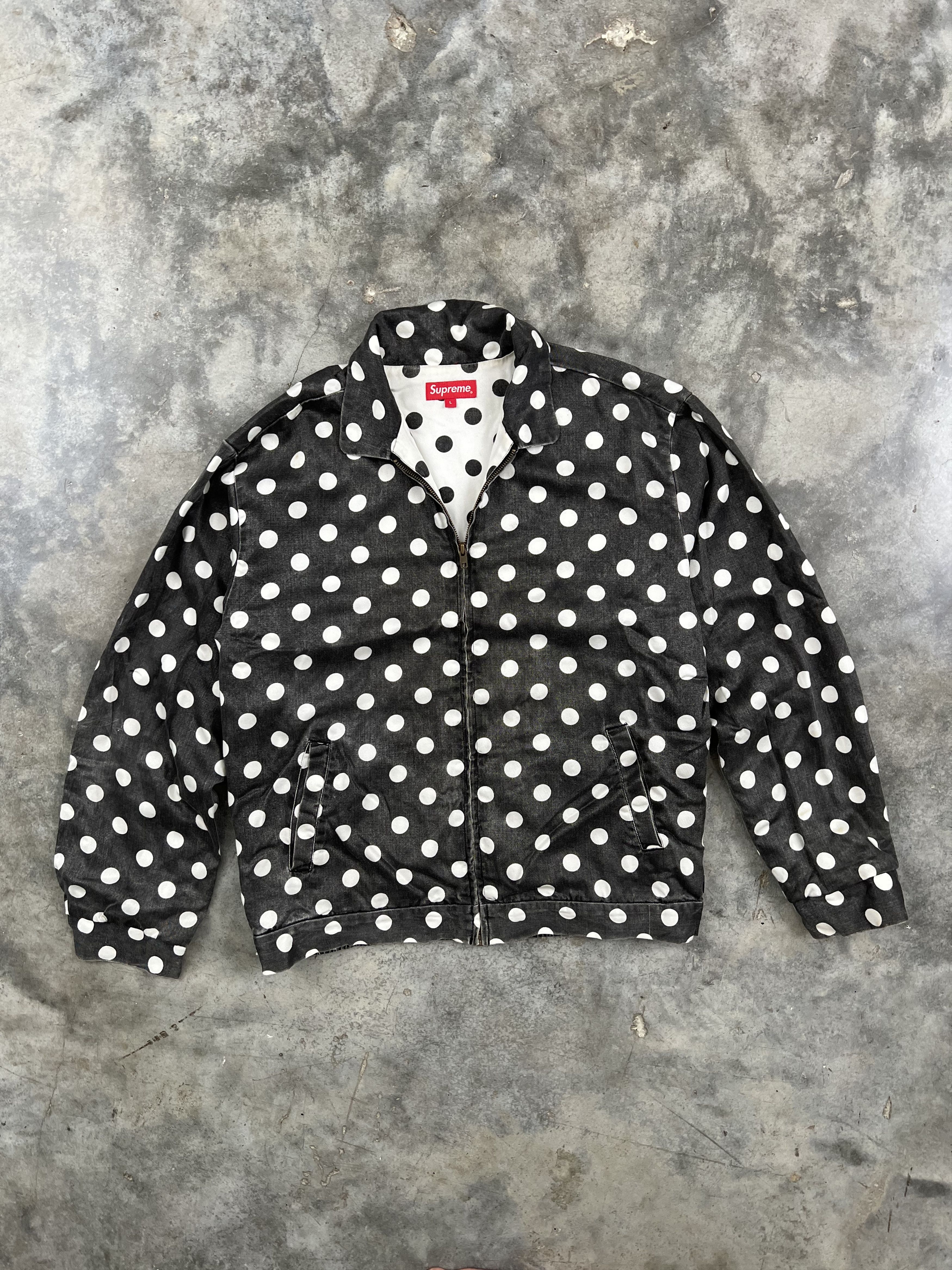 Supreme Polka Dots Rayon Work Jacket | Grailed