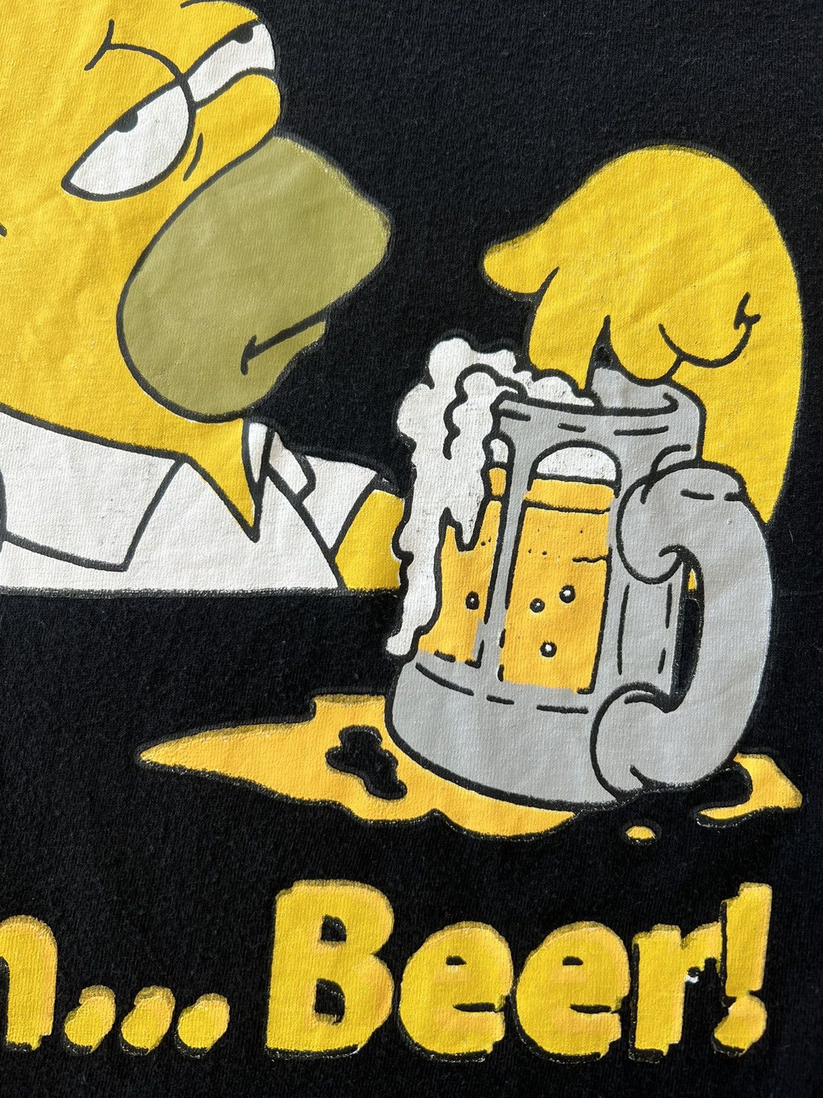 Band Tees Vintage 2002 The Simpsons Homer Beer Tee (King of the Hill) Size US L / EU 52-54 / 3 - 4 Thumbnail