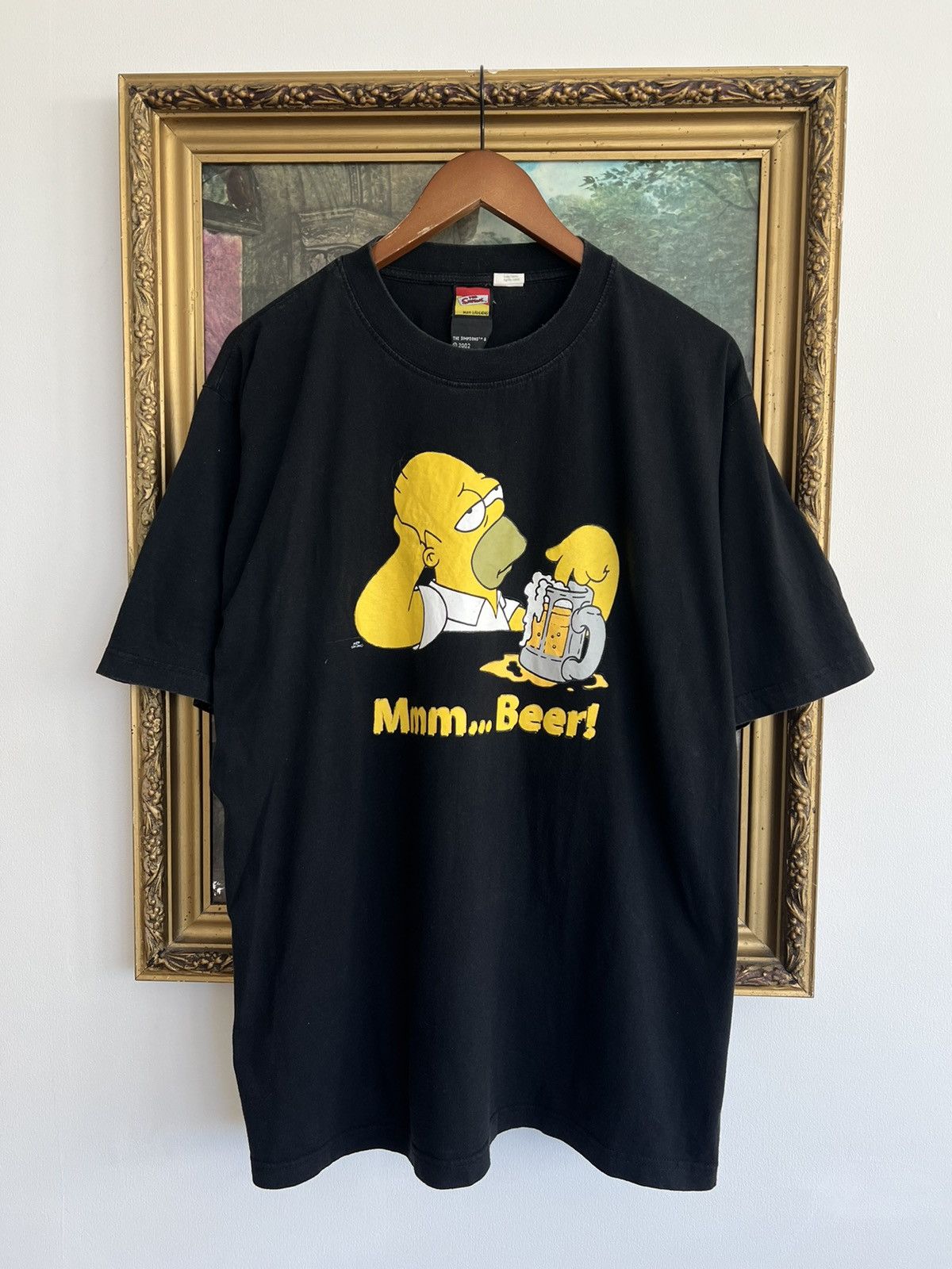 Band Tees Vintage 2002 The Simpsons Homer Beer Tee (King of the Hill) Size US L / EU 52-54 / 3 - 1 Thumbnail