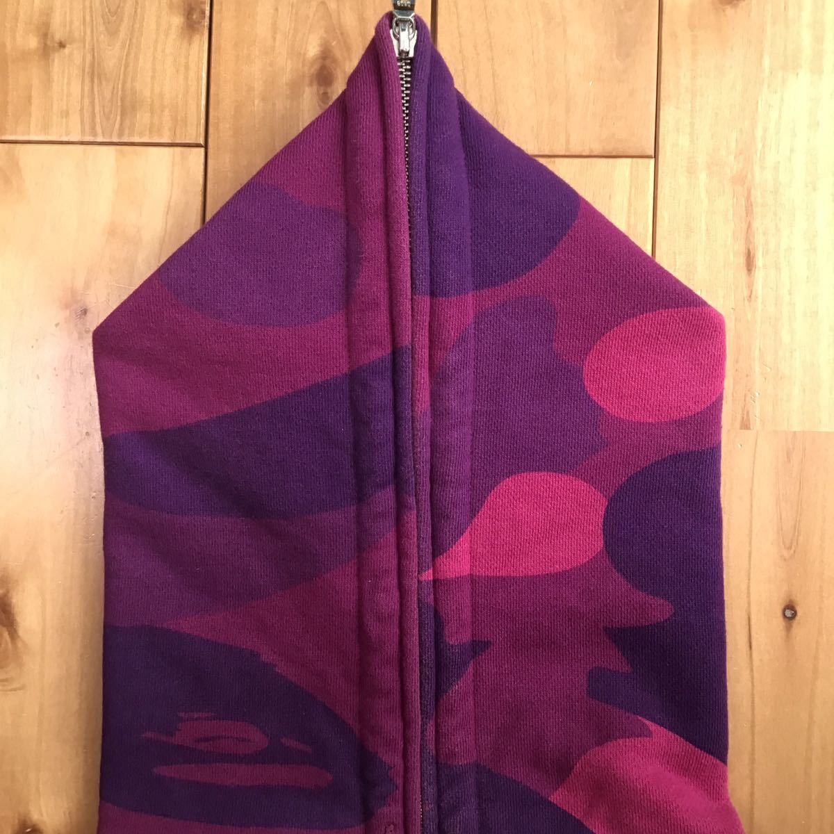 Bape BAPE giant Purple camo full zip hoodie a bathing ape Size US S / EU 44-46 / 1 - 3 Thumbnail