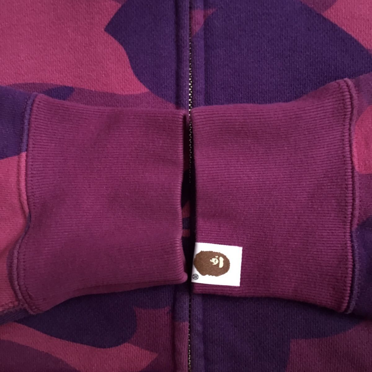 Bape BAPE giant Purple camo full zip hoodie a bathing ape Size US S / EU 44-46 / 1 - 4 Thumbnail