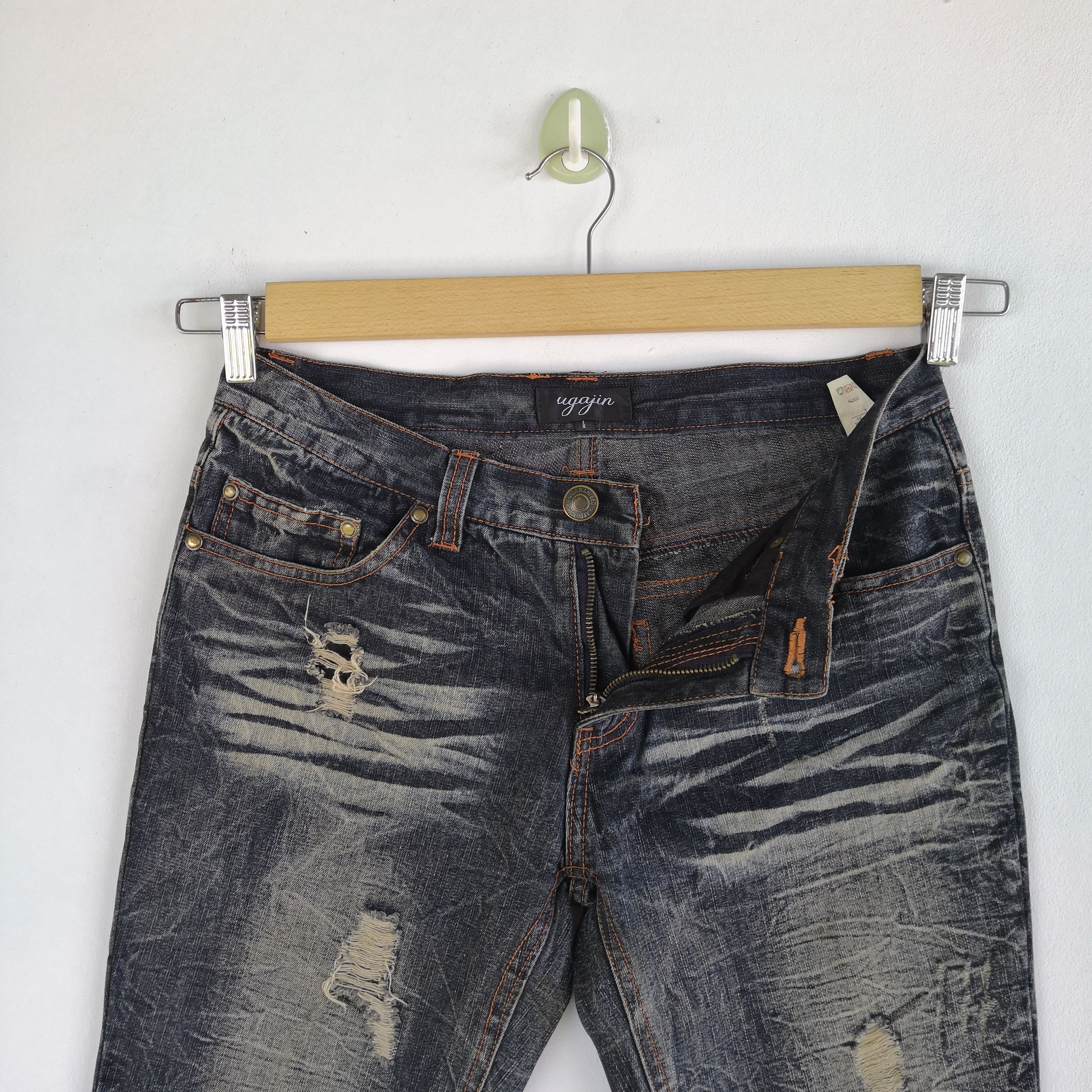 Japanese Brand Vintage Ugajin Wide Leg Jeans Japanese Flare Denim Pants Size US 30 / EU 46 - 7 Thumbnail