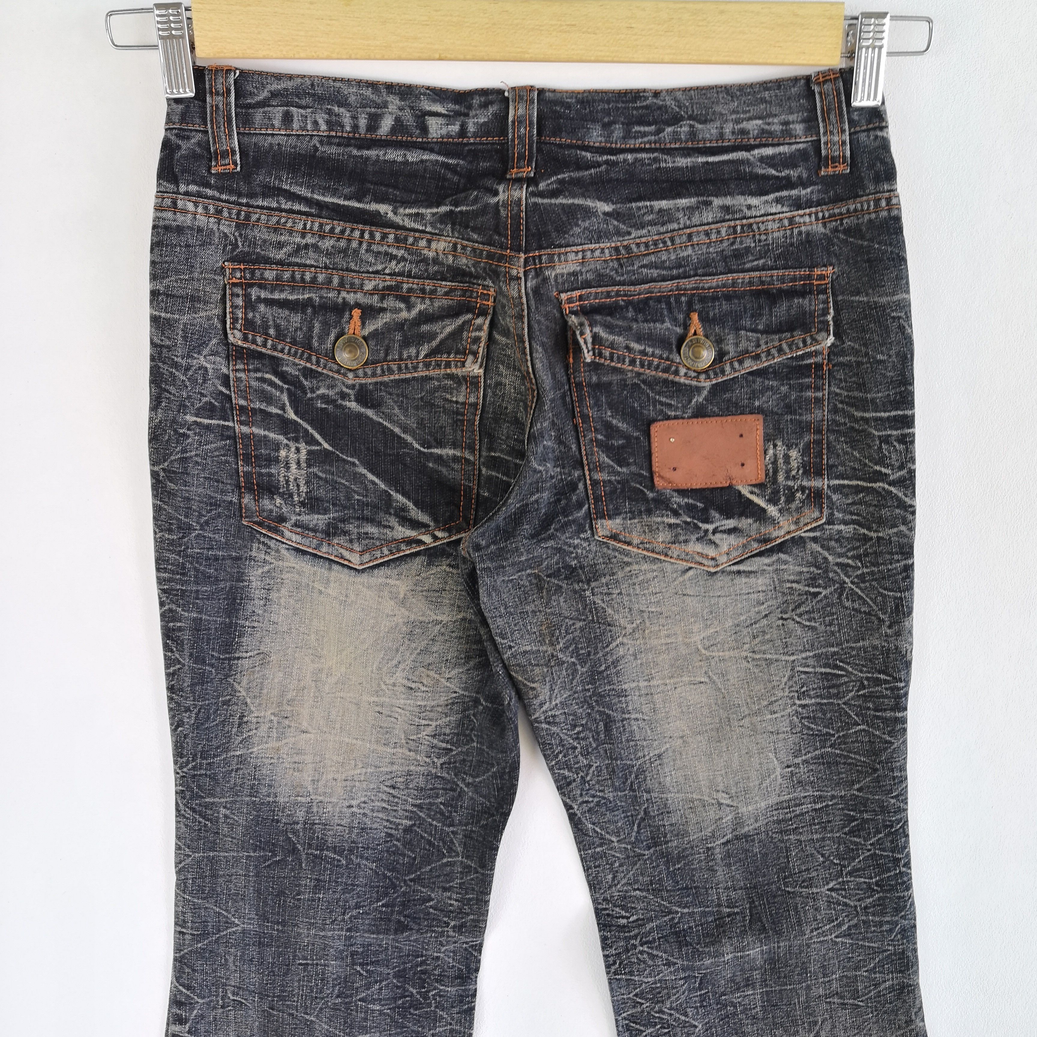 Japanese Brand Vintage Ugajin Wide Leg Jeans Japanese Flare Denim Pants Size US 30 / EU 46 - 6 Thumbnail