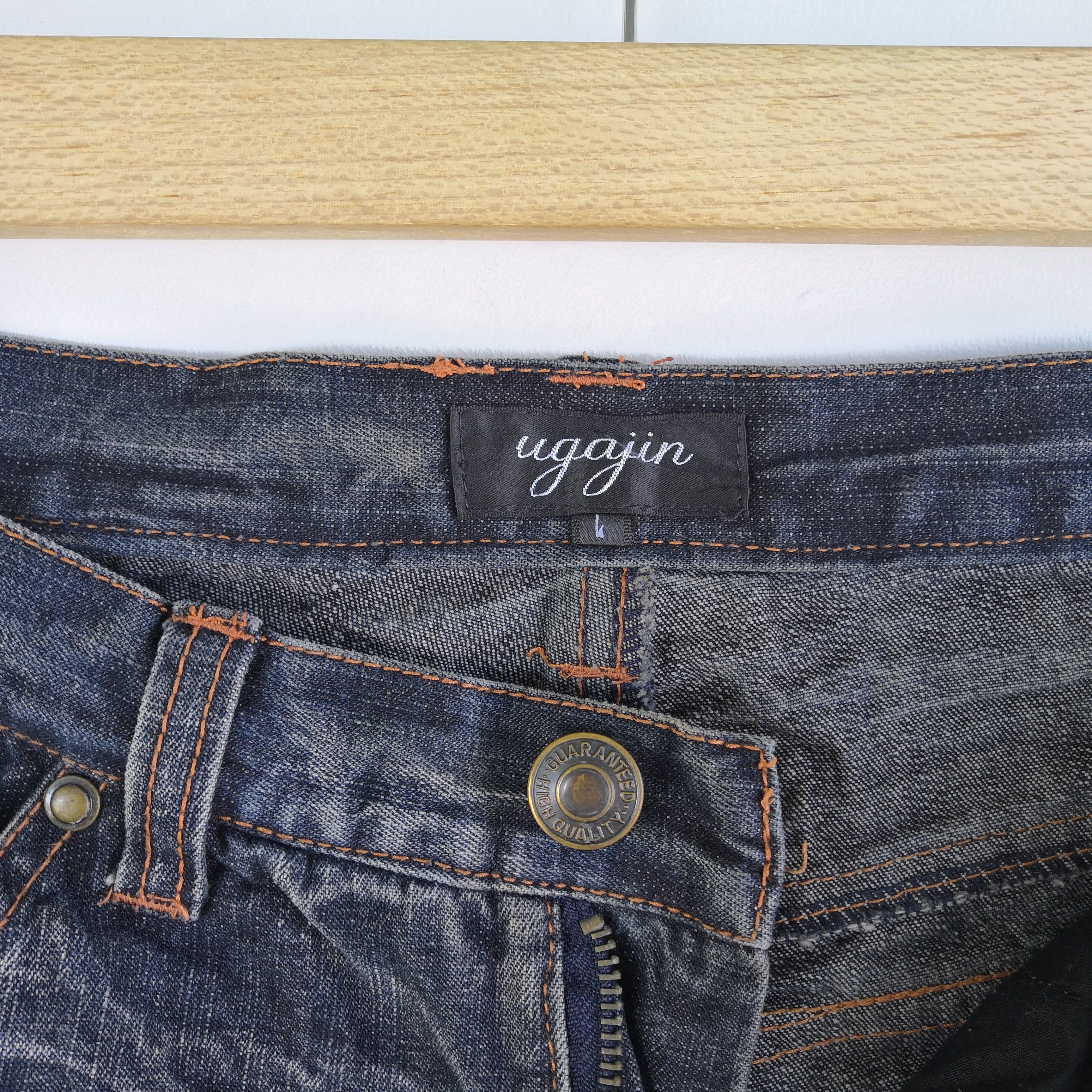 Japanese Brand Vintage Ugajin Wide Leg Jeans Japanese Flare Denim Pants Size US 30 / EU 46 - 8 Thumbnail