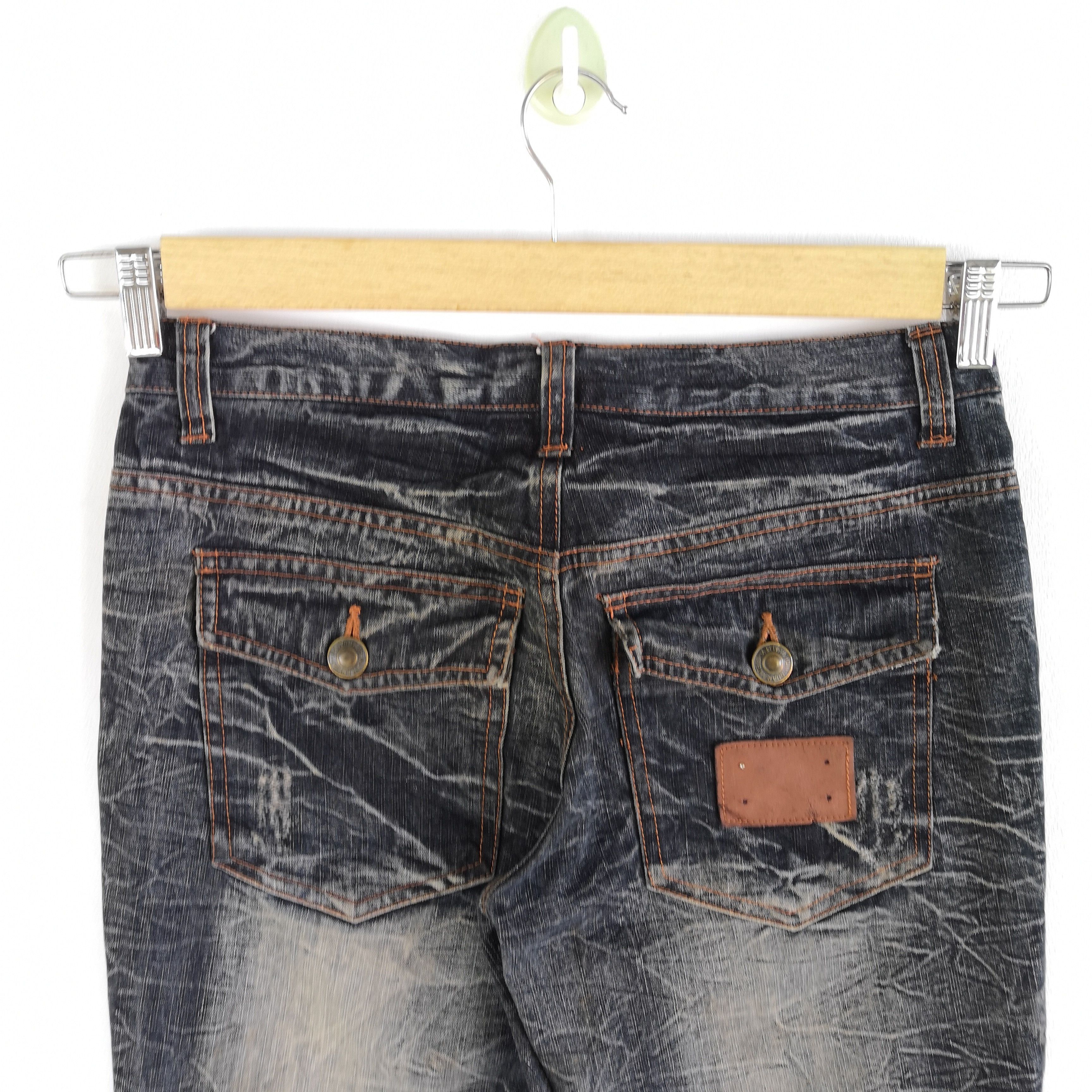Japanese Brand Vintage Ugajin Wide Leg Jeans Japanese Flare Denim Pants Size US 30 / EU 46 - 5 Thumbnail