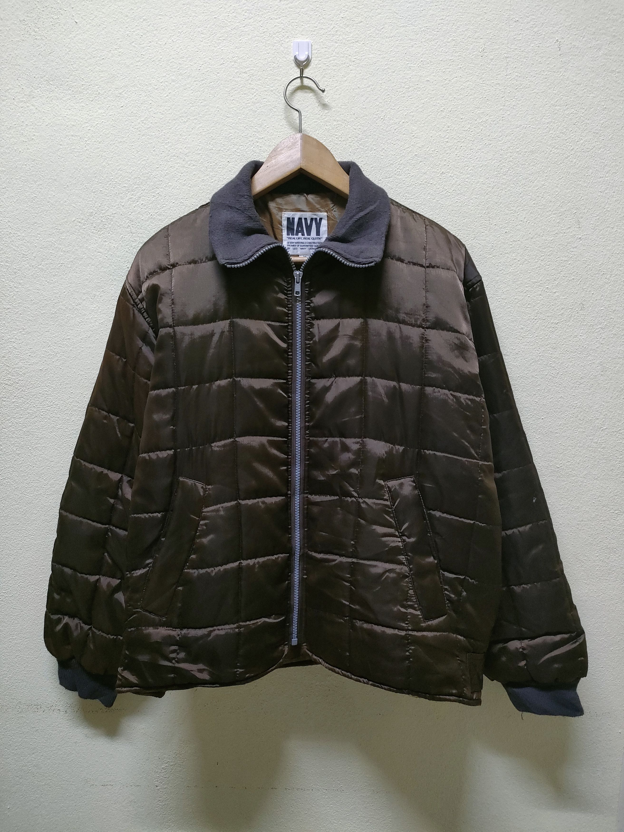 Japanese Brand 💥 Best Offer 💥 Navy Quilted Jacket Size US M / EU 48-50 / 2 - 1 Thumbnail