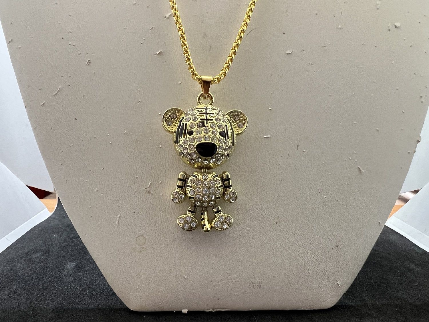 Jewelry Tiger Gold Chain Necklace With Czs Size ONE SIZE - 3 Thumbnail