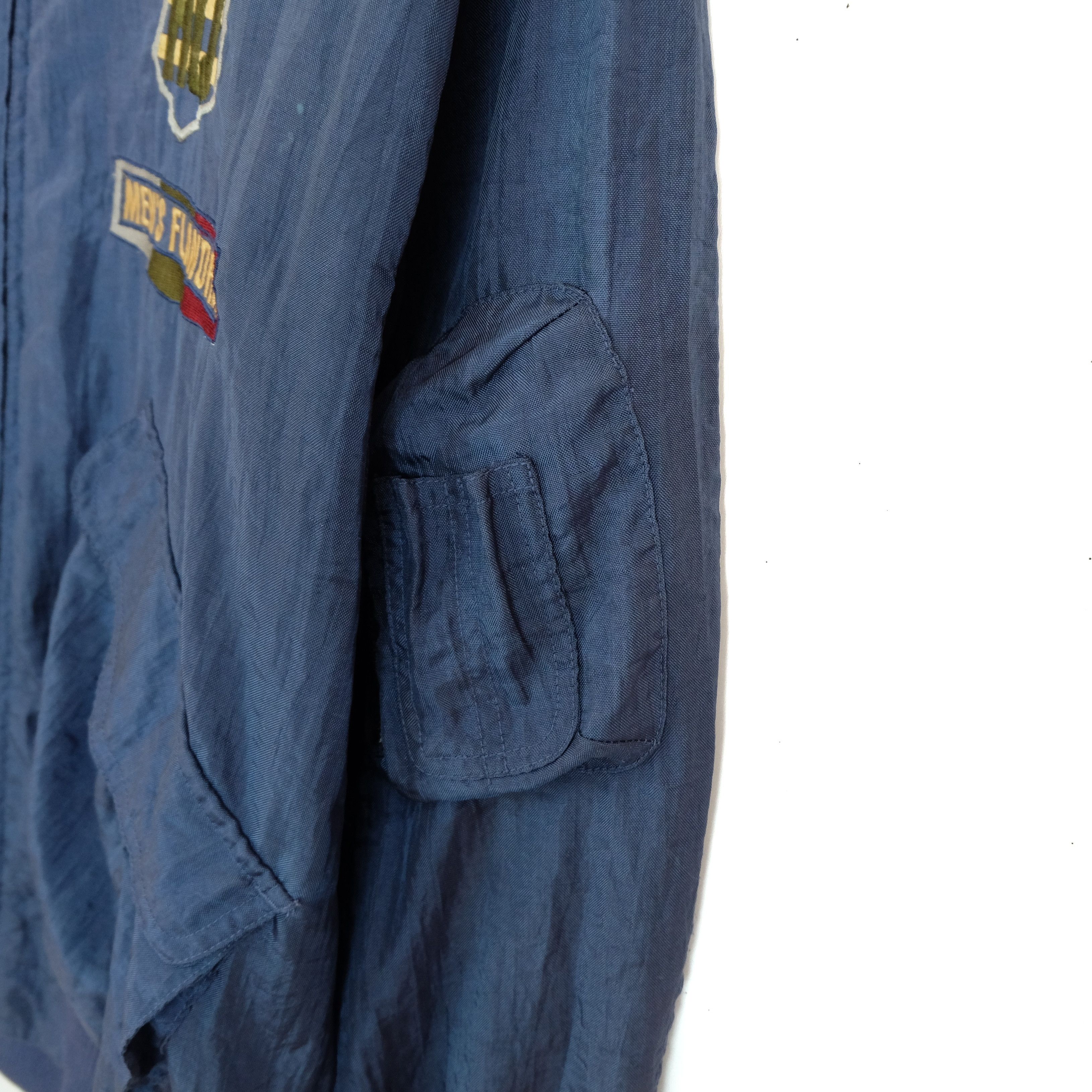 Japanese Brand MEN'S FLANDRE Big Logo Bomber Style Flight Jacket Size US XL / EU 56 / 4 - 8 Thumbnail
