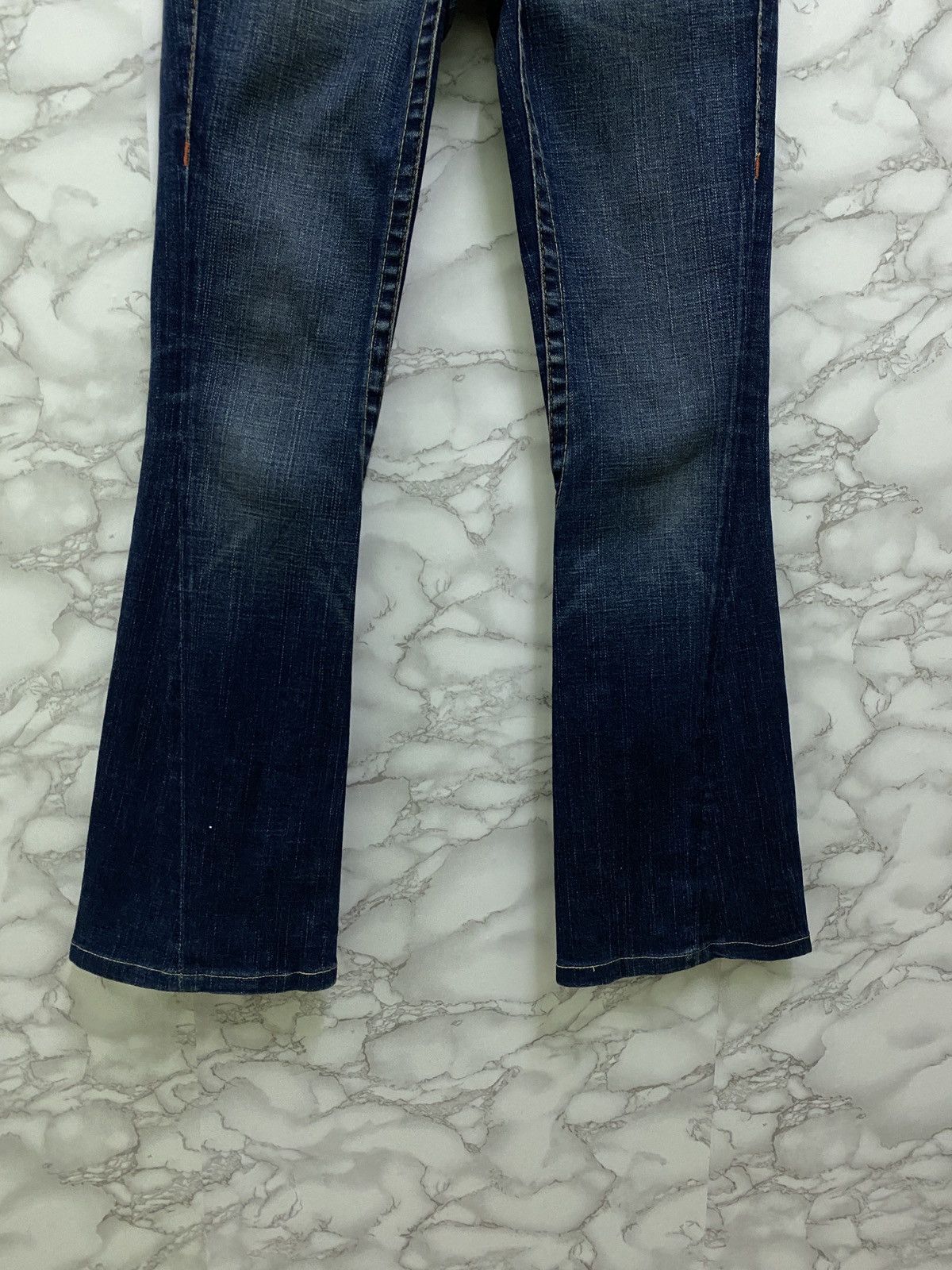 True Religion × Vintage Vintage TRUE RELIGION Back Logo Flared Bootcut Denim Pant Size US 27 - 5 Thumbnail