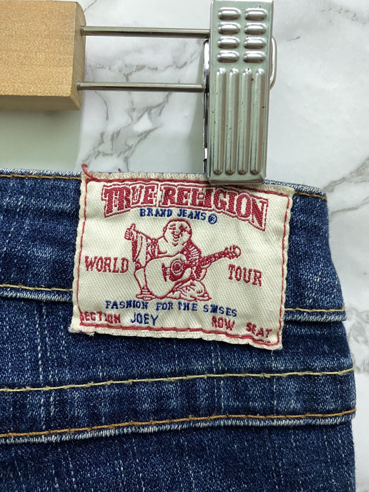 True Religion × Vintage Vintage TRUE RELIGION Back Logo Flared Bootcut Denim Pant Size US 27 - 11 Thumbnail