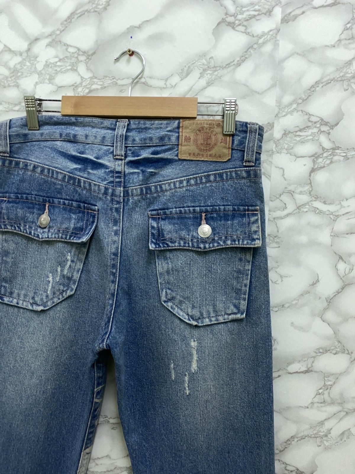 Japanese Brand × Vintage Vintage KARAKURI TAMASHI 🐉 Acid Wash Rare Design Denim Size US 29 - 11 Thumbnail