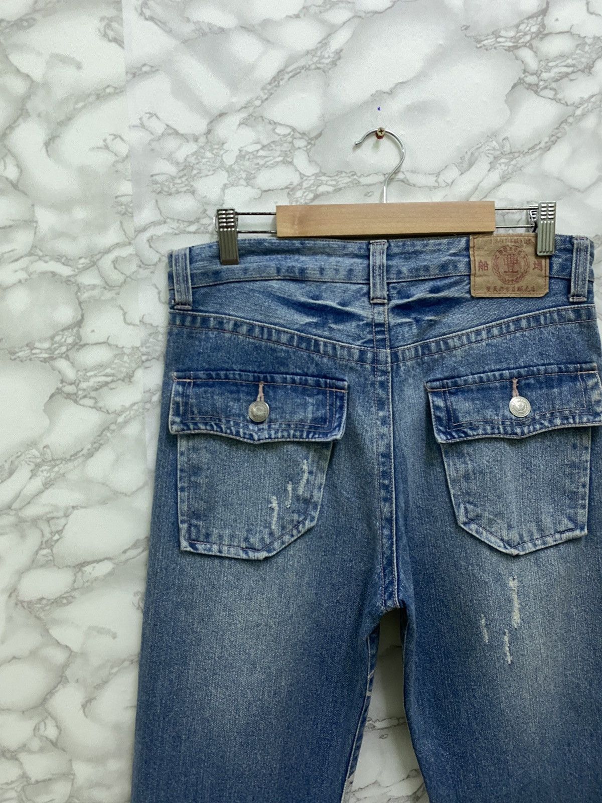 Japanese Brand × Vintage Vintage KARAKURI TAMASHI 🐉 Acid Wash Rare Design Denim Size US 29 - 10 Thumbnail