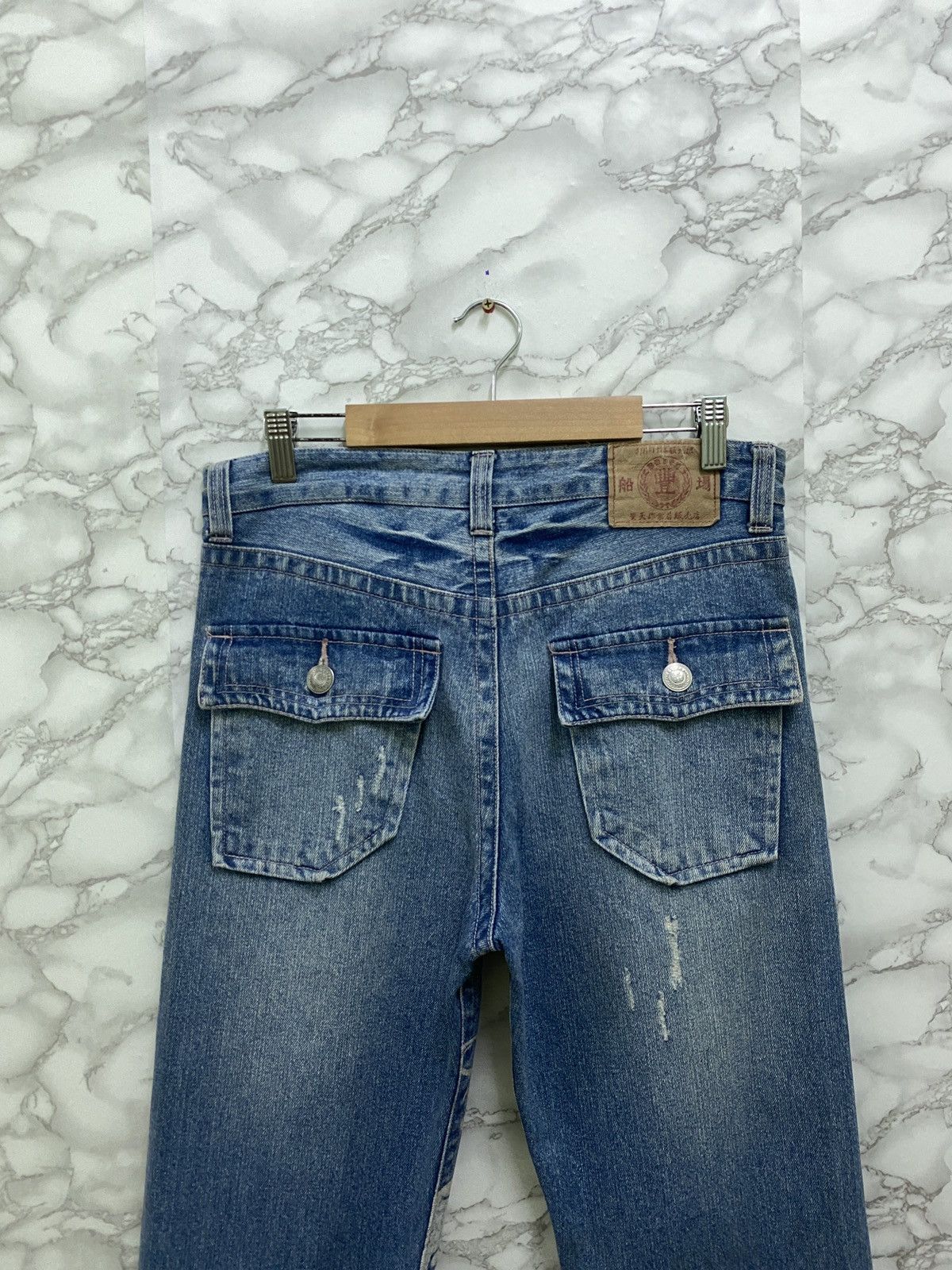 Japanese Brand × Vintage Vintage KARAKURI TAMASHI 🐉 Acid Wash Rare Design Denim Size US 29 - 9 Thumbnail