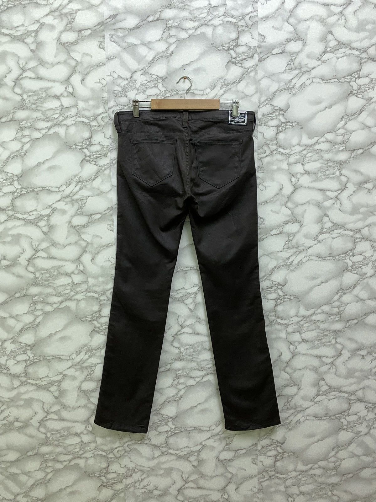 Japanese Brand × Other Famous BACK NUMBER Japan Waxed Low Rise Denim Pant Size US 30 / EU 46 - 2 Thumbnail