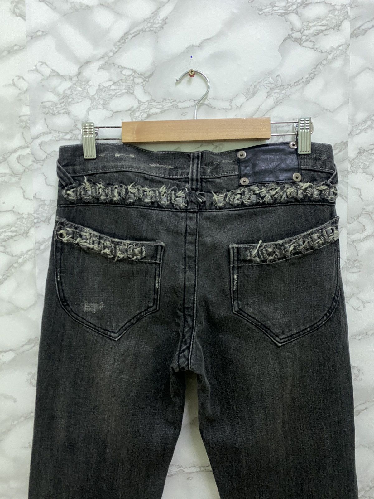 If Six Was Nine × Japanese Brand × Le Grande Bleu (L.G.B.) Vintage SEMANTIC DESIGN Seditionaries Studed Anarchism Denim Size US 28 / EU 44 - 8 Thumbnail