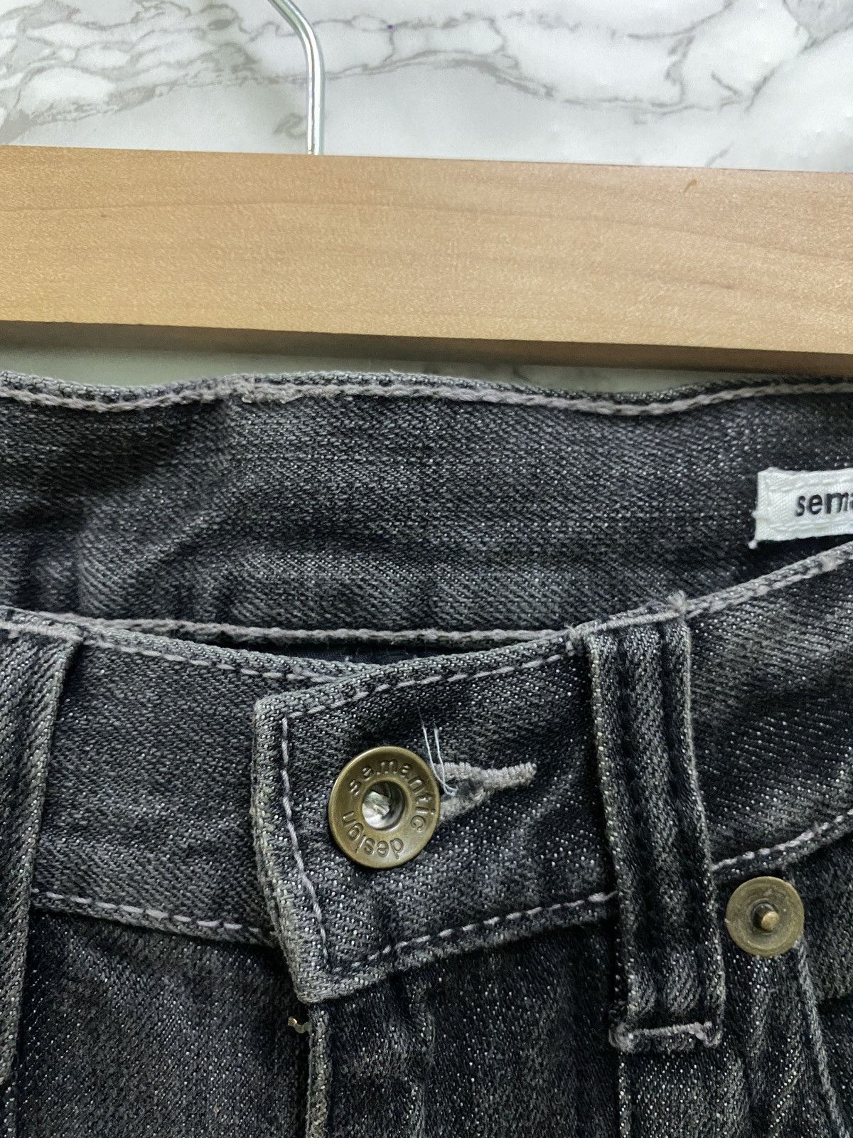 If Six Was Nine × Japanese Brand × Le Grande Bleu (L.G.B.) Vintage SEMANTIC DESIGN Seditionaries Studed Anarchism Denim Size US 28 / EU 44 - 7 Thumbnail