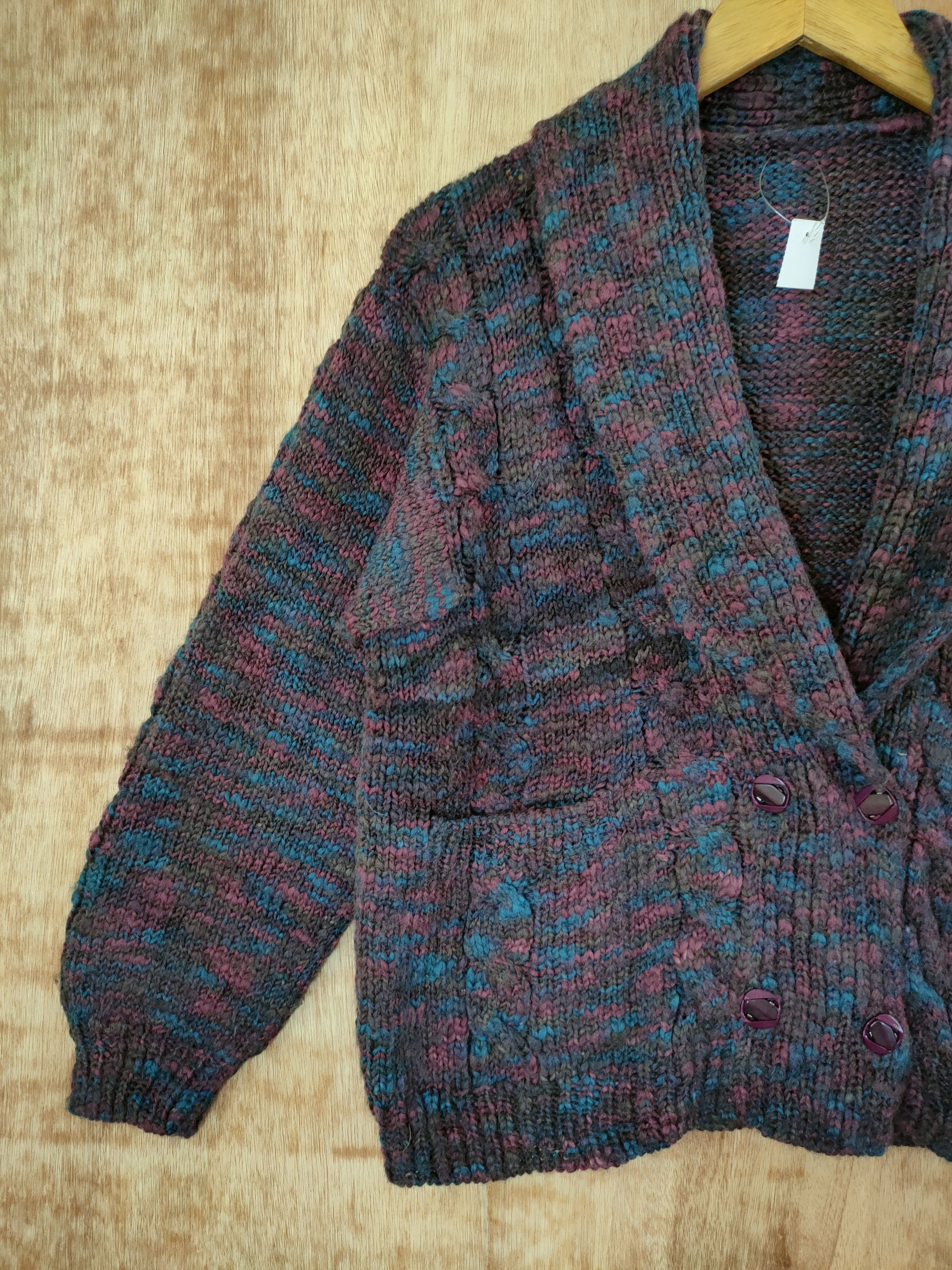 Aran Isles Knitwear × Handmade Japan Handmade cardigan aran isle knitwear #46-590 Size US S / EU 44-46 / 1 - 2 Thumbnail