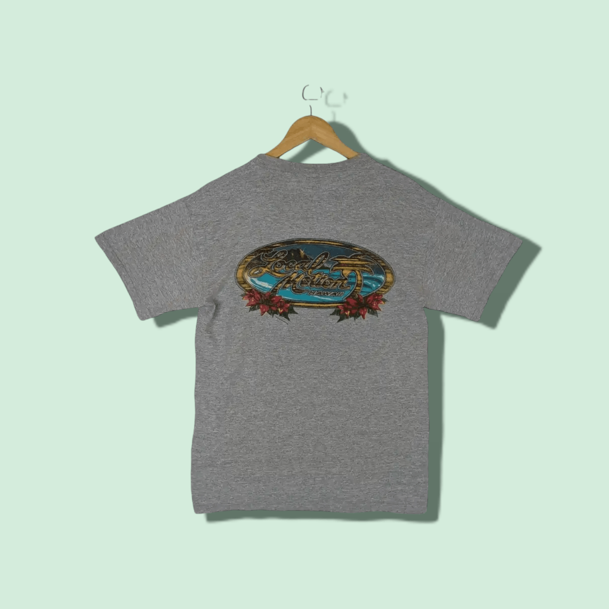 Vintage Vintage 90's LOCAL MOTION Hawaii Aloha T-Shirt Size US M / EU 48-50 / 2 - 1 Thumbnail