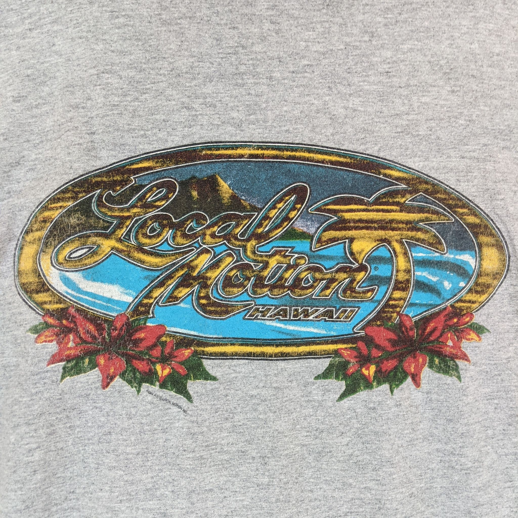 Vintage Vintage 90's LOCAL MOTION Hawaii Aloha T-Shirt Size US M / EU 48-50 / 2 - 4 Thumbnail