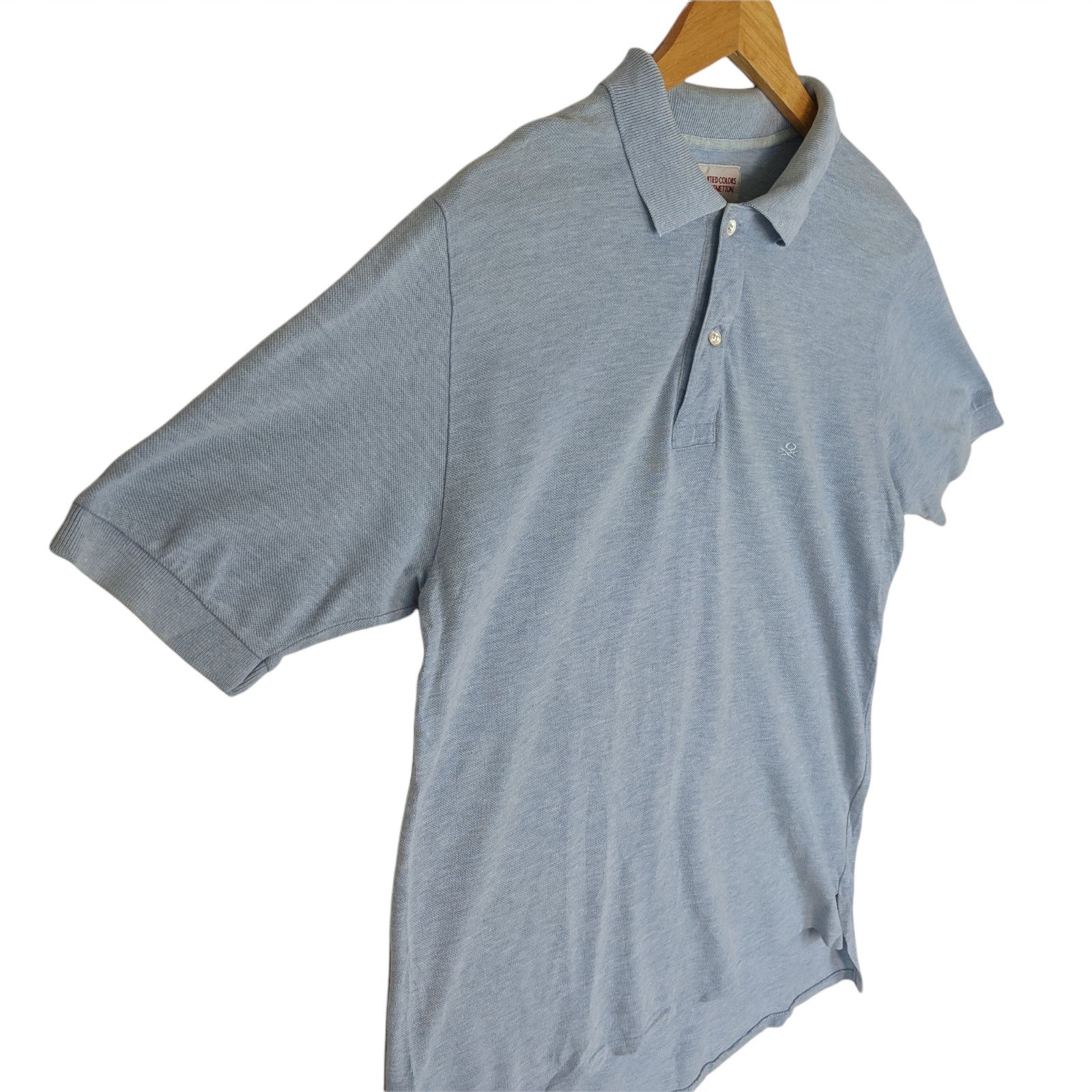 United Colors Of Benetton UNITED COLORS OF BENETTON Plain Polo Shirt Size US L / EU 52-54 / 3 - 3 Thumbnail