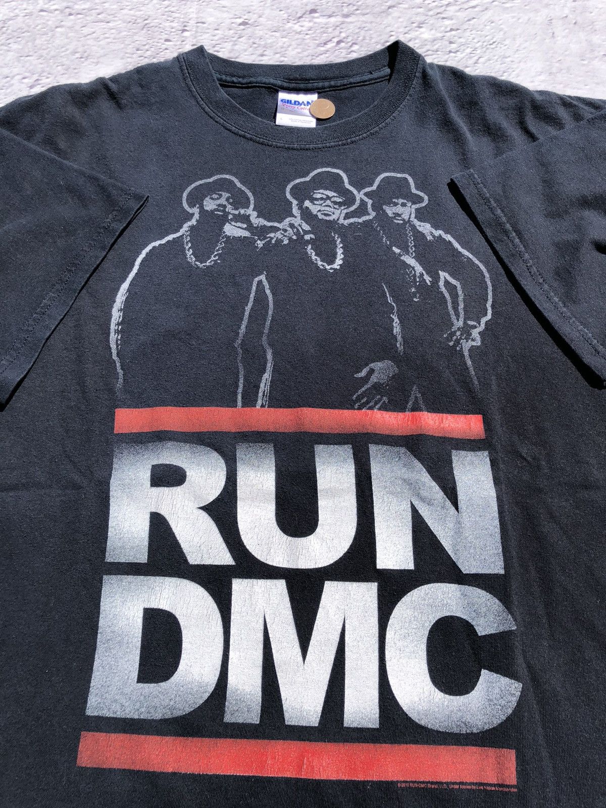 Band Tees Vintage 2010 Run DMC Faded Tee (Public Enemy LL Cool J) Size US L / EU 52-54 / 3 - 4 Thumbnail