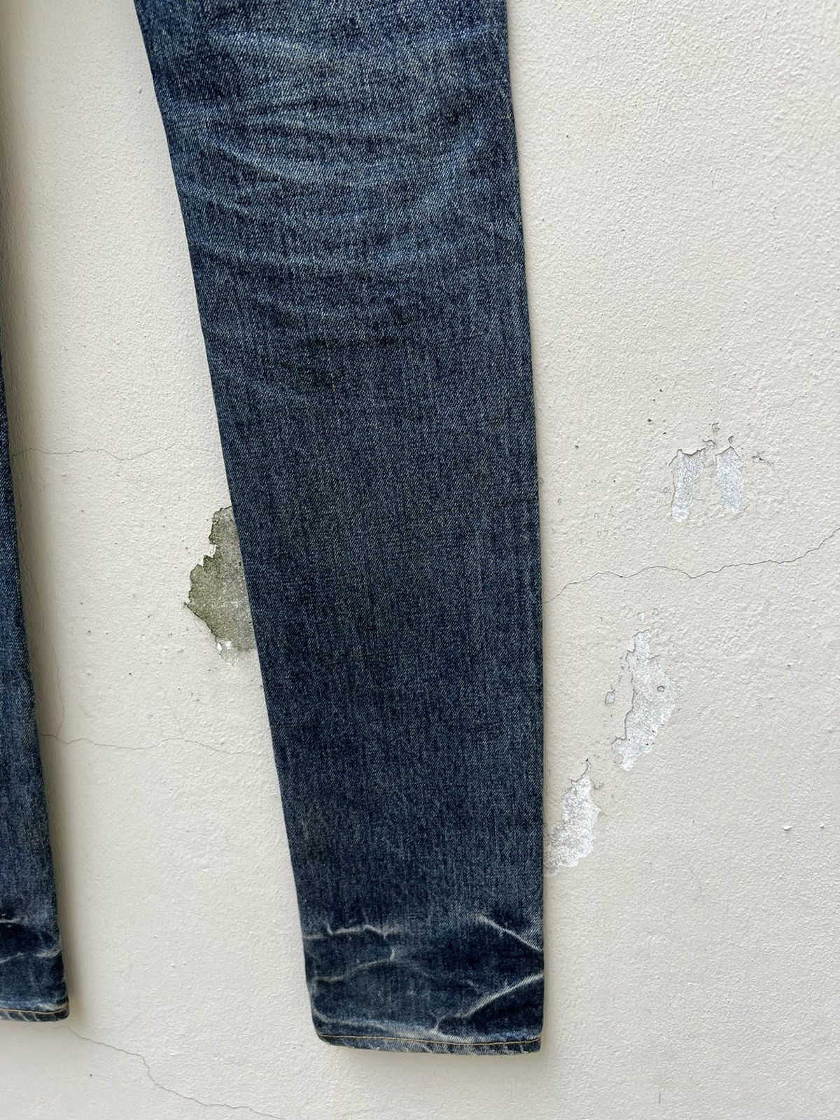 Pledge Trashed Vintage Pledge Japan Dirty Mud Denim Ripped Jeans Size US 30 / EU 46 - 15 Thumbnail