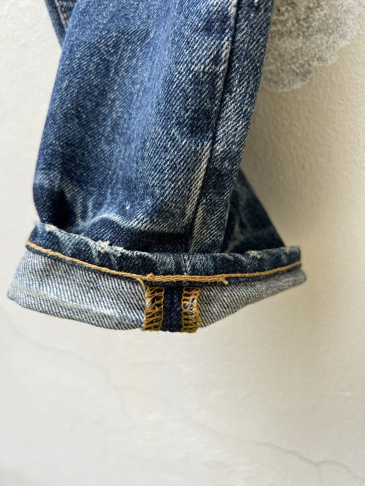 Pledge Trashed Vintage Pledge Japan Dirty Mud Denim Ripped Jeans Size US 30 / EU 46 - 10 Thumbnail
