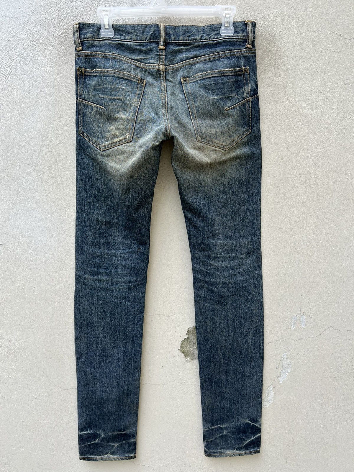 Pledge Trashed Vintage Pledge Japan Dirty Mud Denim Ripped Jeans Size US 30 / EU 46 - 11 Thumbnail