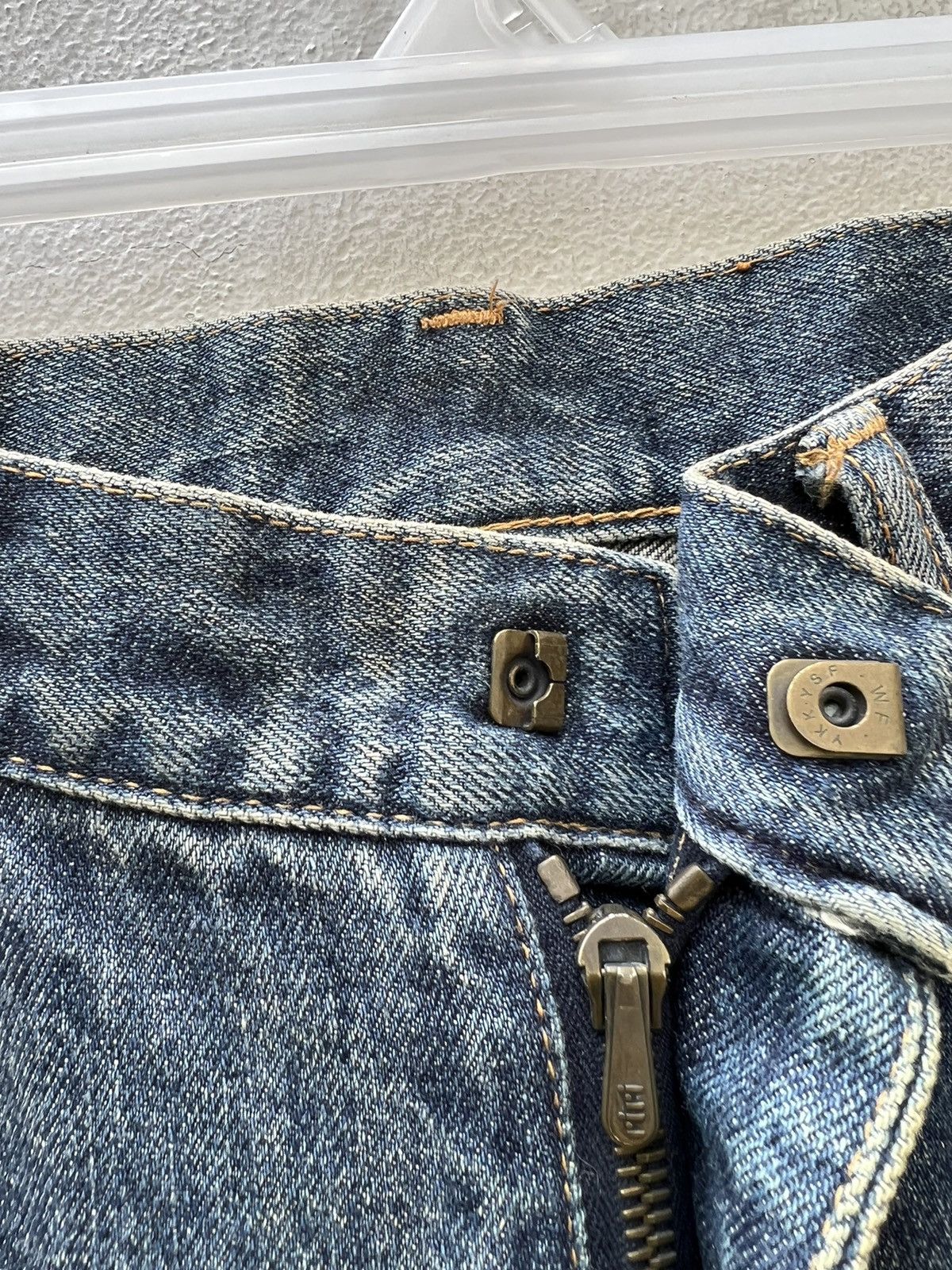 Pledge Trashed Vintage Pledge Japan Dirty Mud Denim Ripped Jeans Size US 30 / EU 46 - 3 Thumbnail