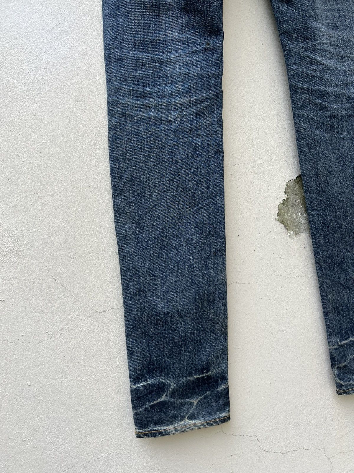 Pledge Trashed Vintage Pledge Japan Dirty Mud Denim Ripped Jeans Size US 30 / EU 46 - 13 Thumbnail