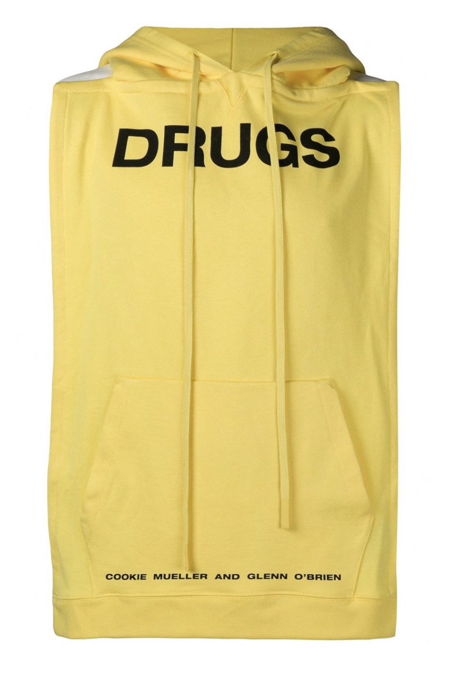 Raf Simons Raf Simons DRUGS Logo Sleeveless Hoodie Bib Yellow OS Size US L / EU 52-54 / 3 - 7 Thumbnail