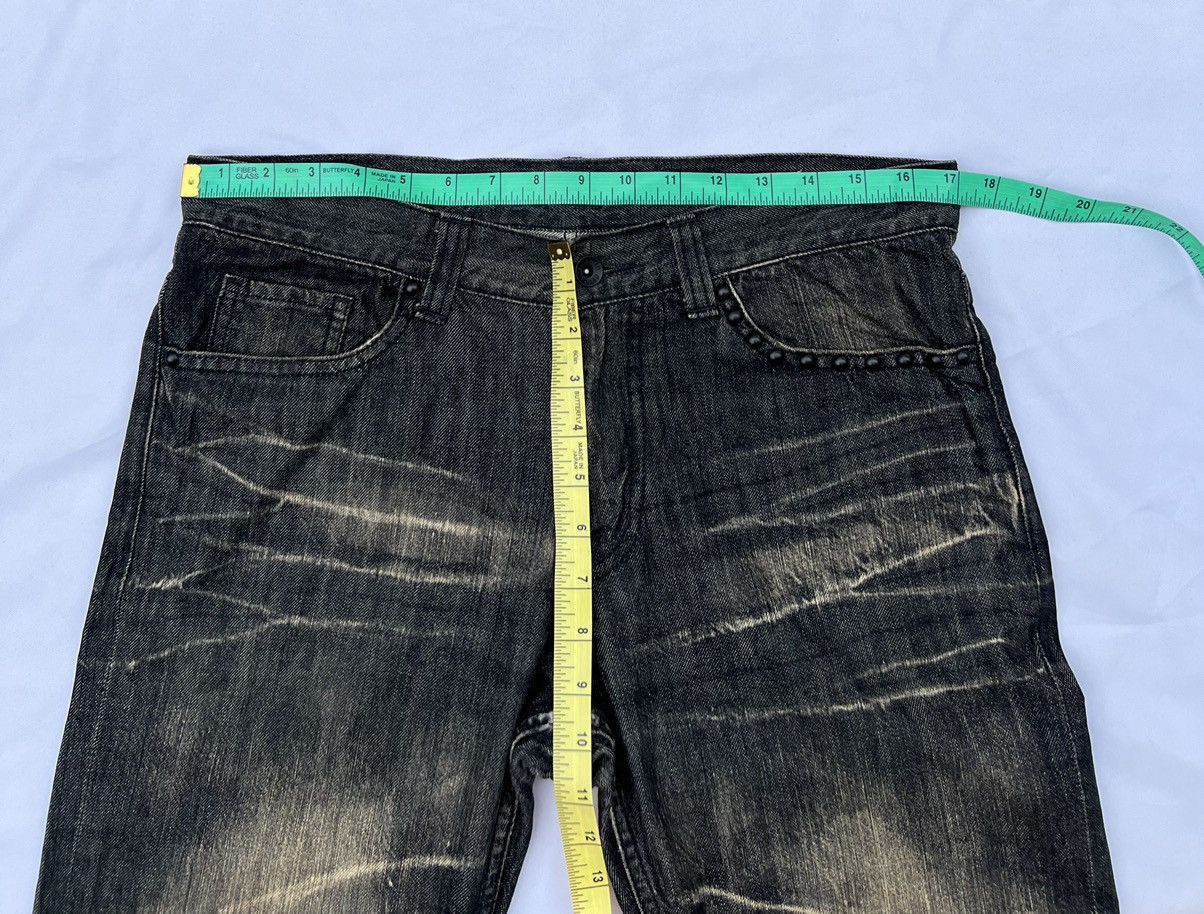 Vintage Flare Semantic Design Japan Fade Black Denim Flare Jeans Size US 32 / EU 48 - 2 Thumbnail