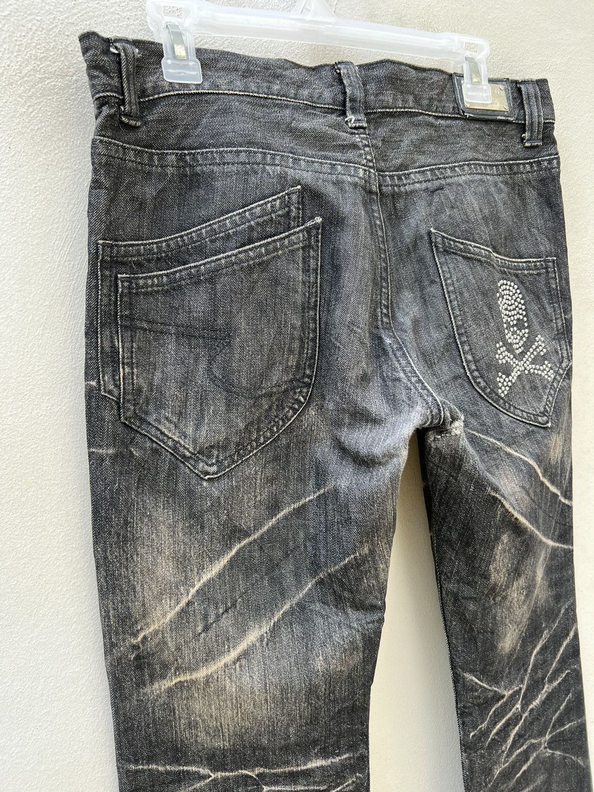 Vintage Flare Semantic Design Japan Fade Black Denim Flare Jeans Size US 32 / EU 48 - 14 Thumbnail