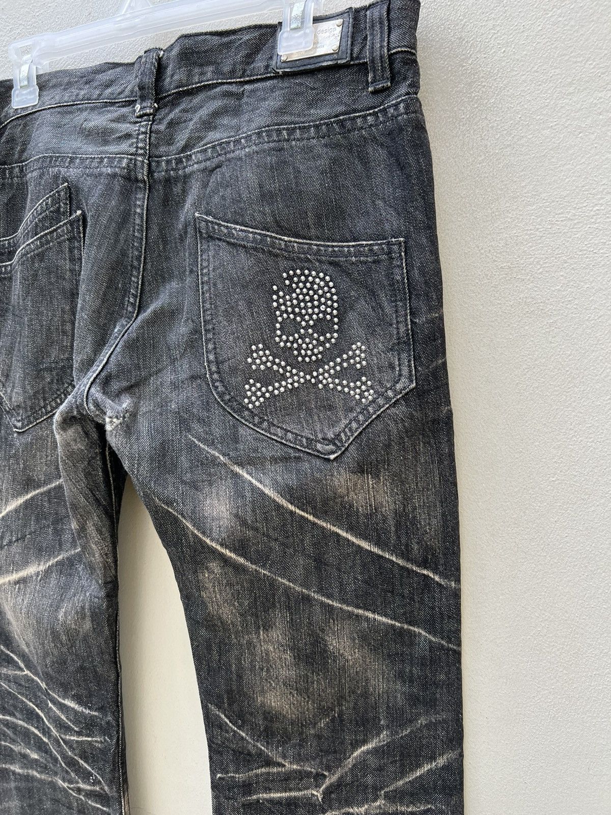 Vintage Flare Semantic Design Japan Fade Black Denim Flare Jeans Size US 32 / EU 48 - 16 Thumbnail