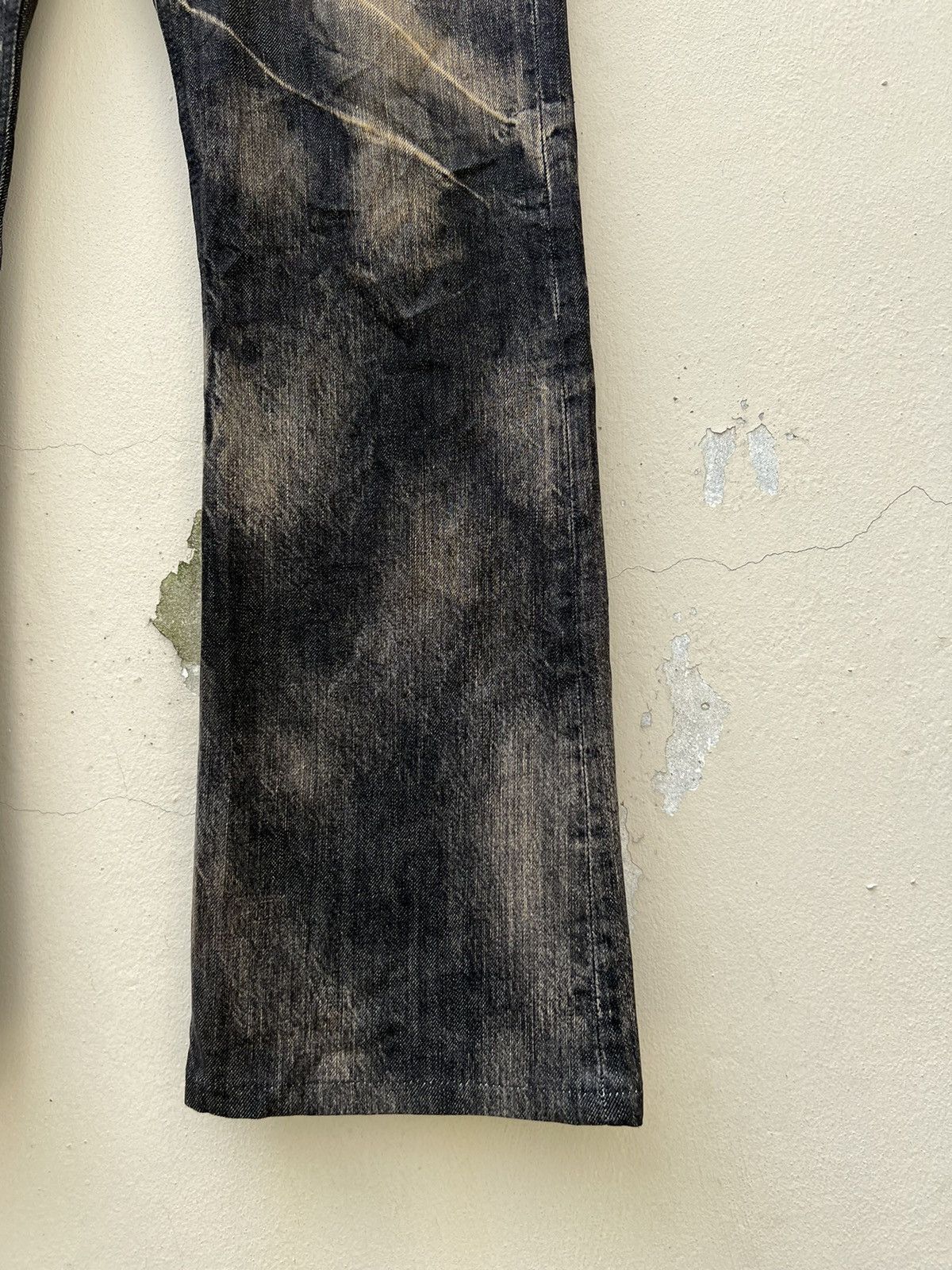 Vintage Flare Semantic Design Japan Fade Black Denim Flare Jeans Size US 32 / EU 48 - 12 Thumbnail