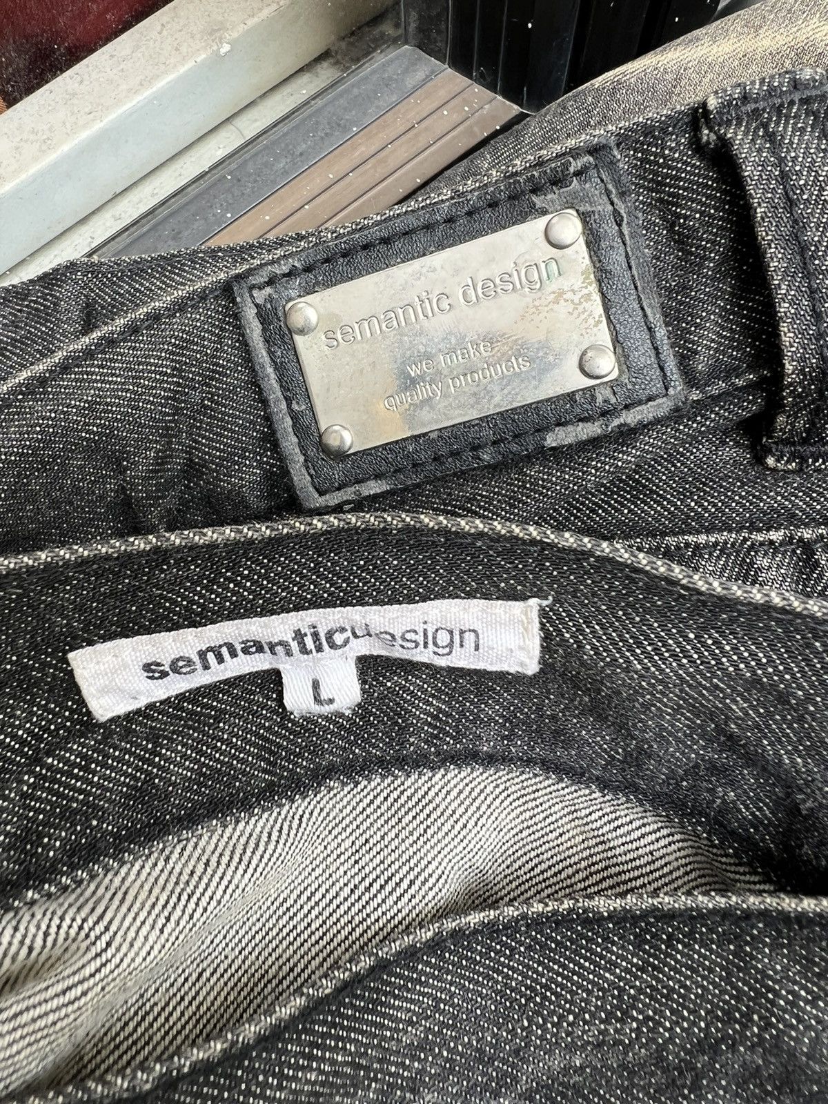Vintage Flare Semantic Design Japan Fade Black Denim Flare Jeans Size US 32 / EU 48 - 20 Thumbnail