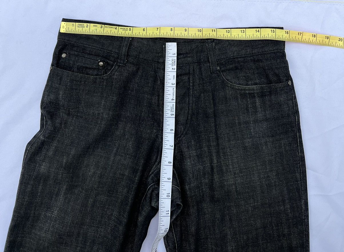 5351 POUR LES HOMMES Vintage 5351 Pour Les Homme Black Wax Denim Rips Flare Jeans Size US 30 / EU 46 - 18 Thumbnail