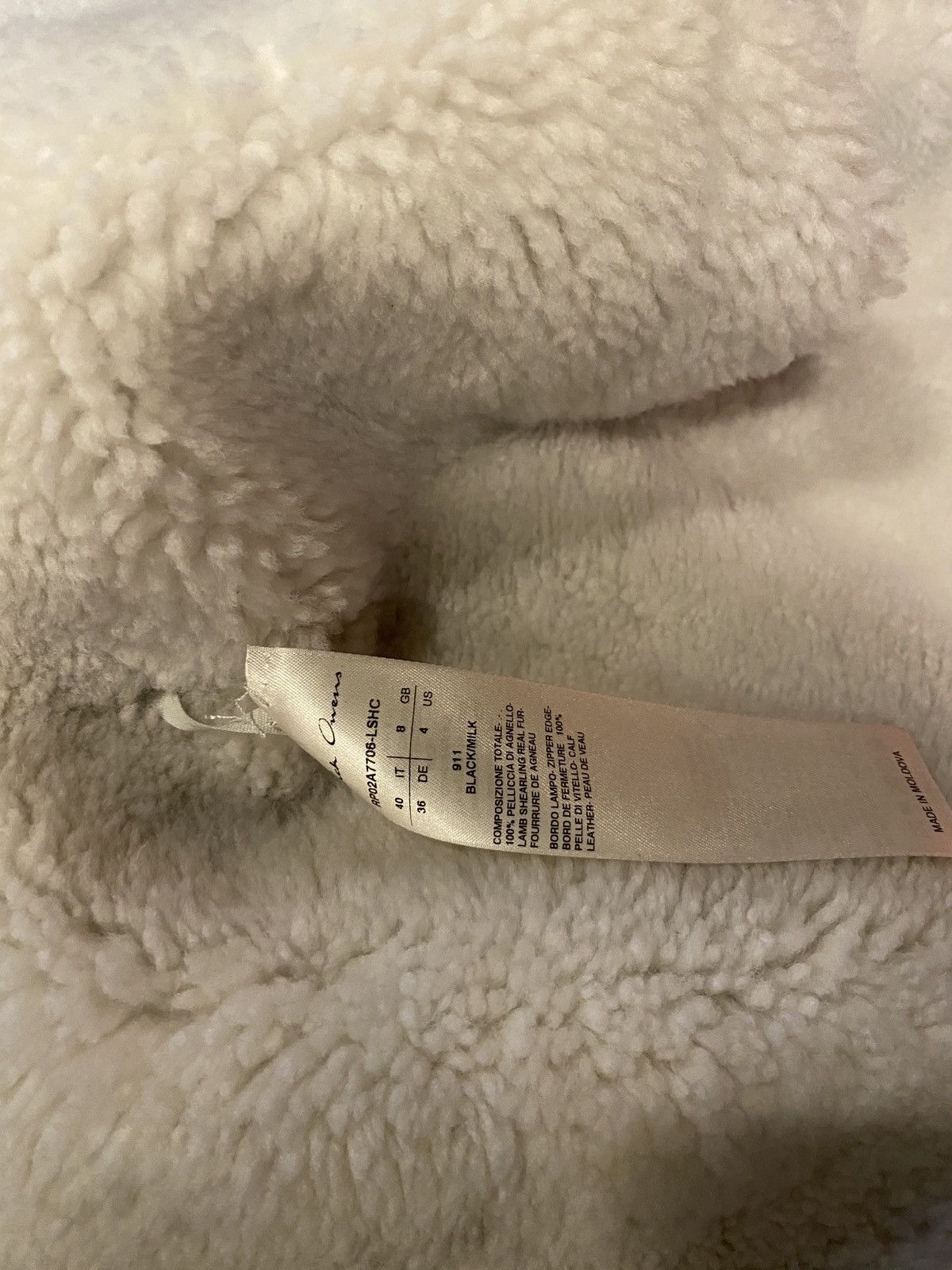 Rick Owens RICK OWENS FW21 SEALED WINDBREAKER GLOVE INSERT SHEARLING Size US S / EU 44-46 / 1 - 23 Thumbnail